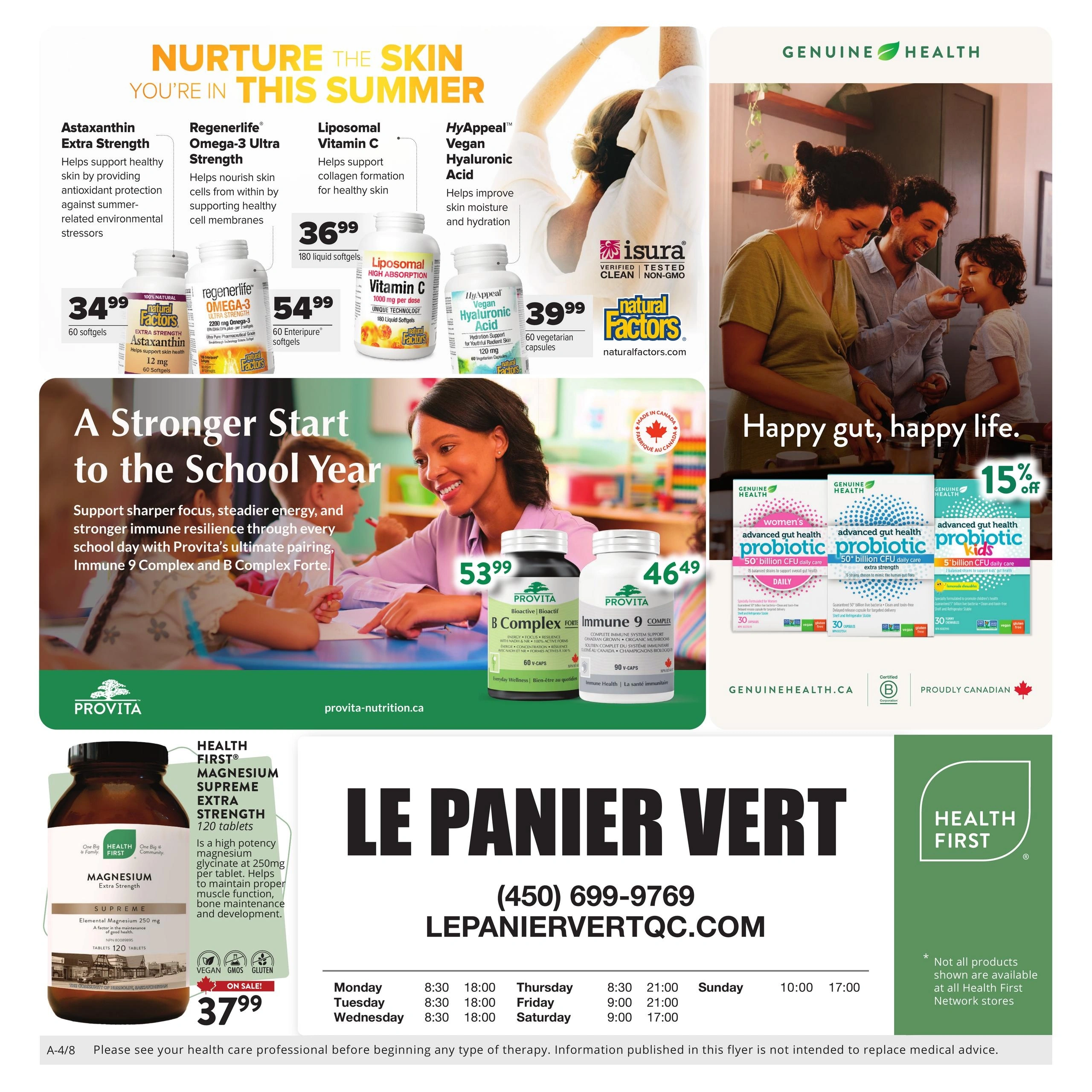 Le Panier Vert flyer page 4