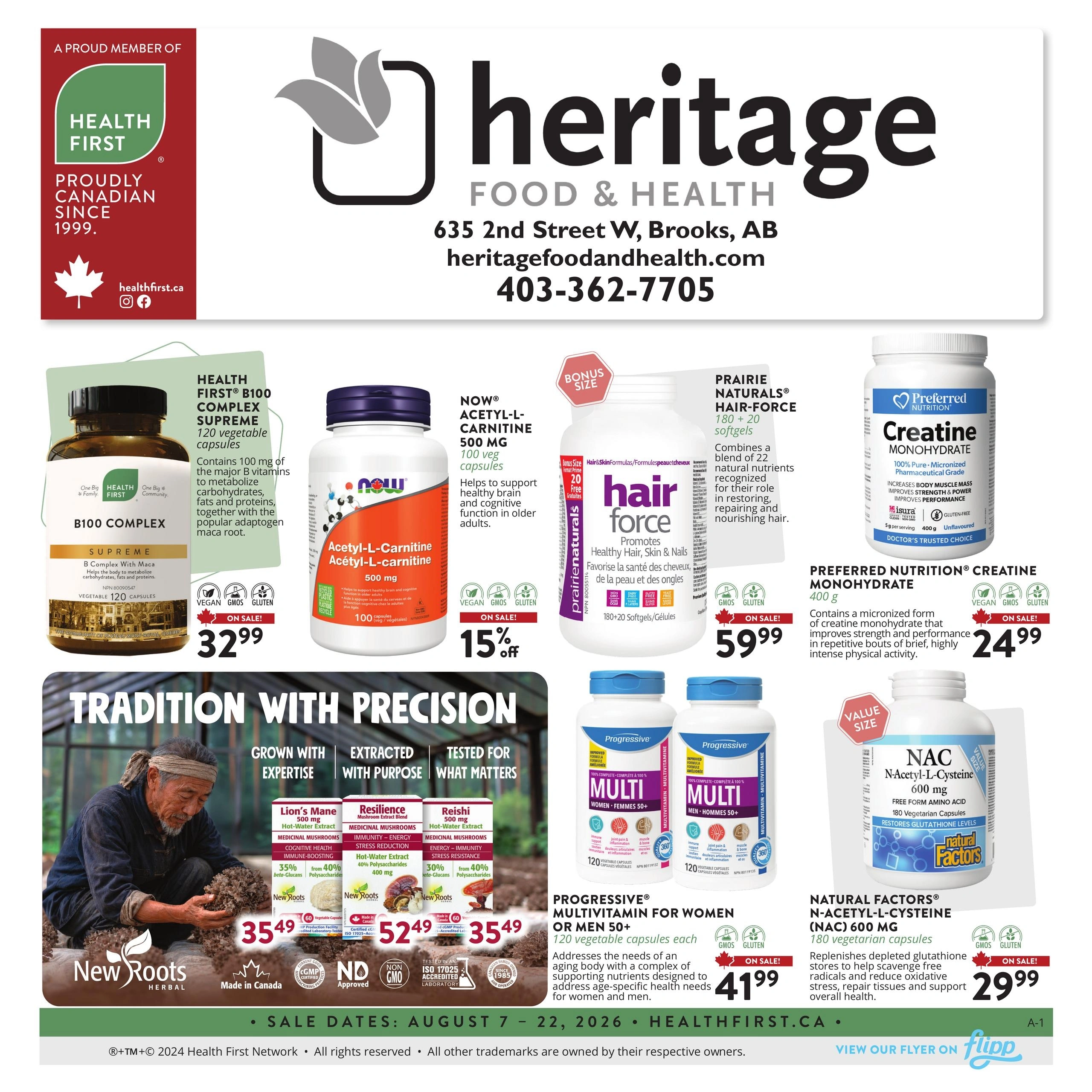 Heritage Foods flyer page 1