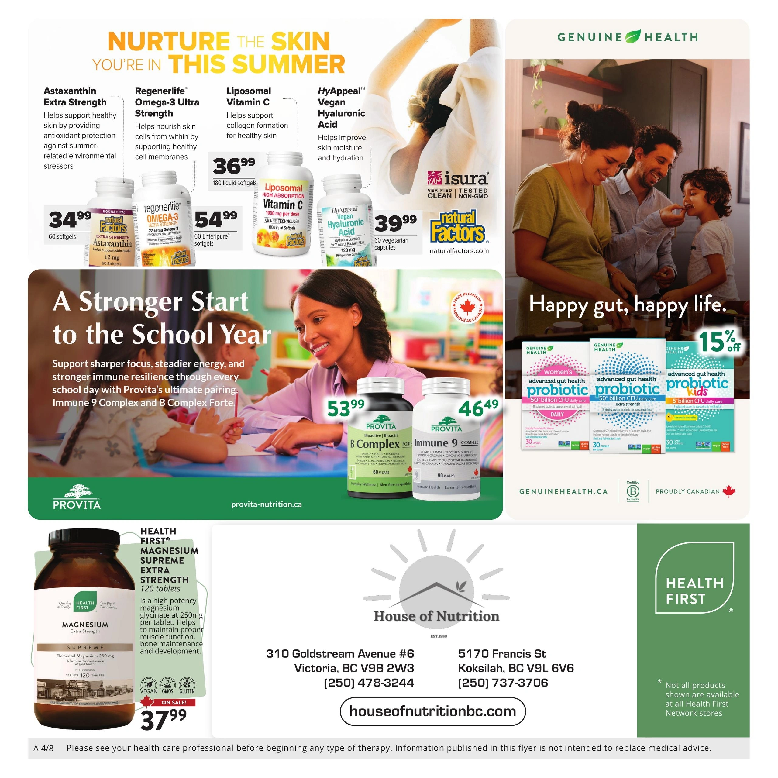 House of Nutrition flyer page 4
