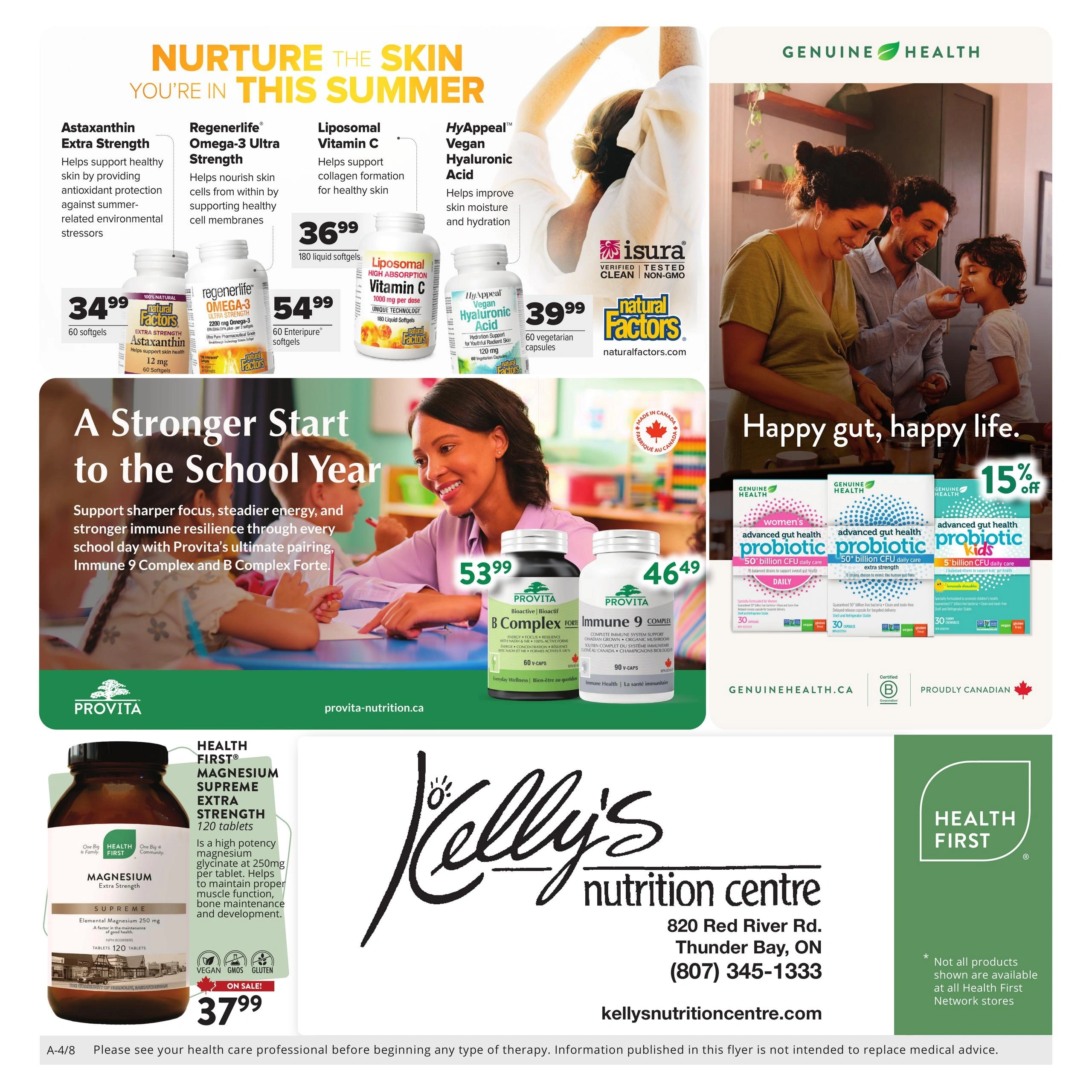 Kelly's Nutrition Centre flyer page 4