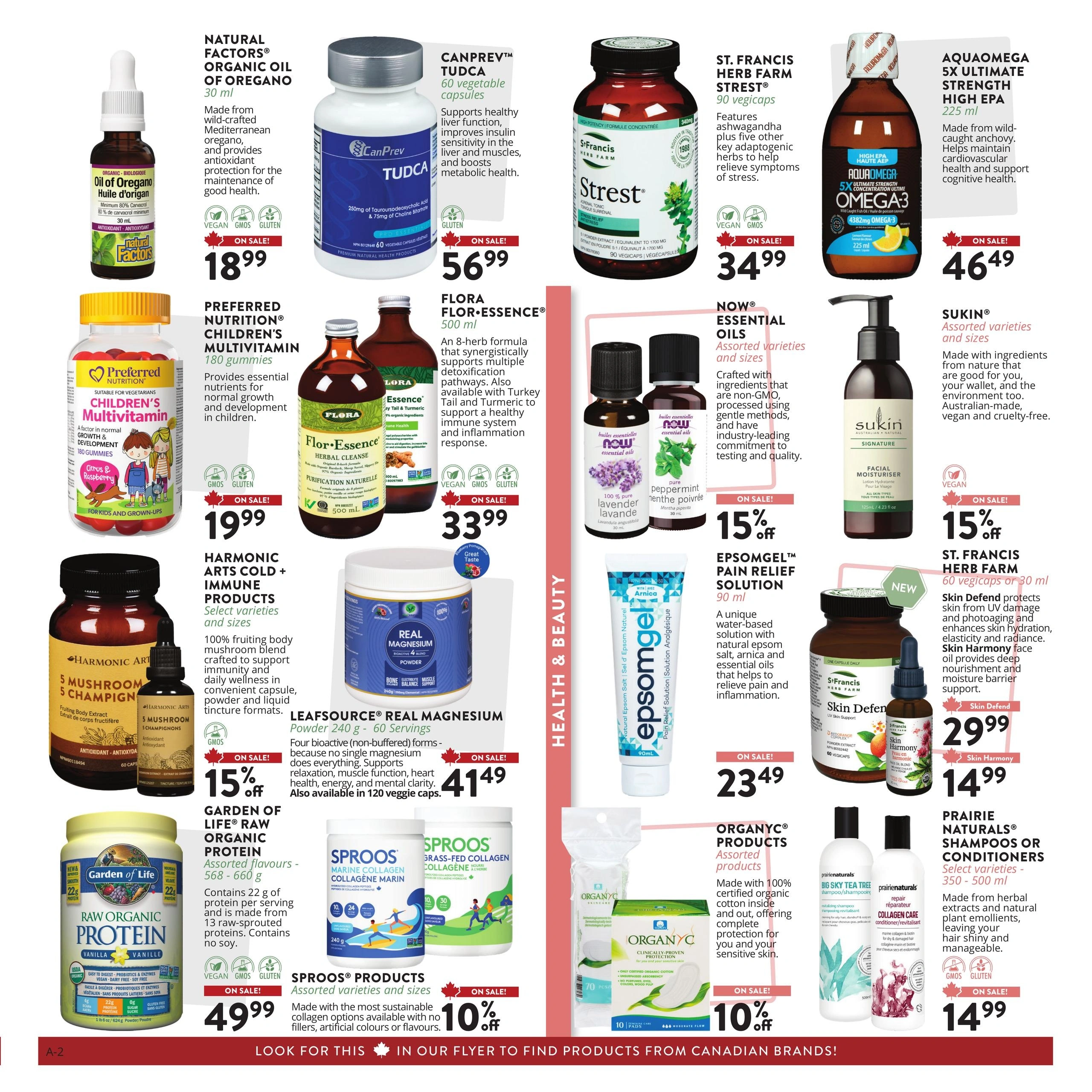 Hedley's Health Hut flyer page 2
