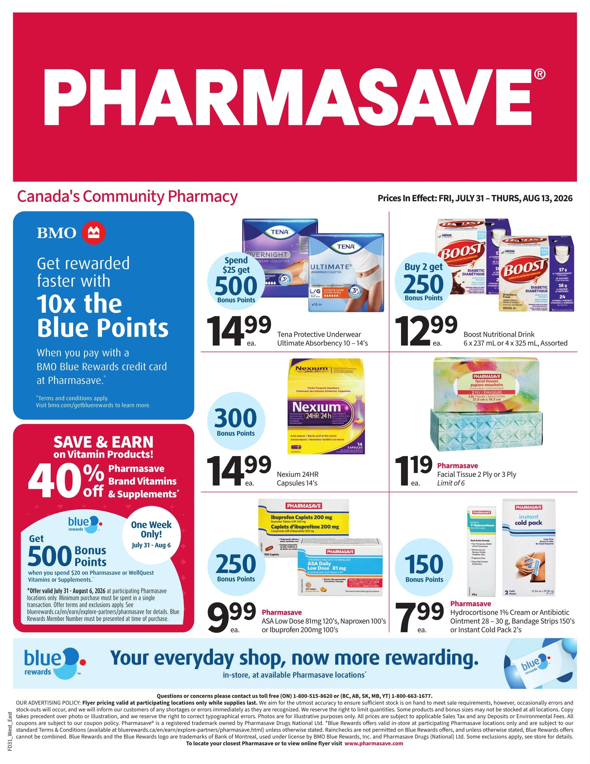 Pharmasave flyer page 1