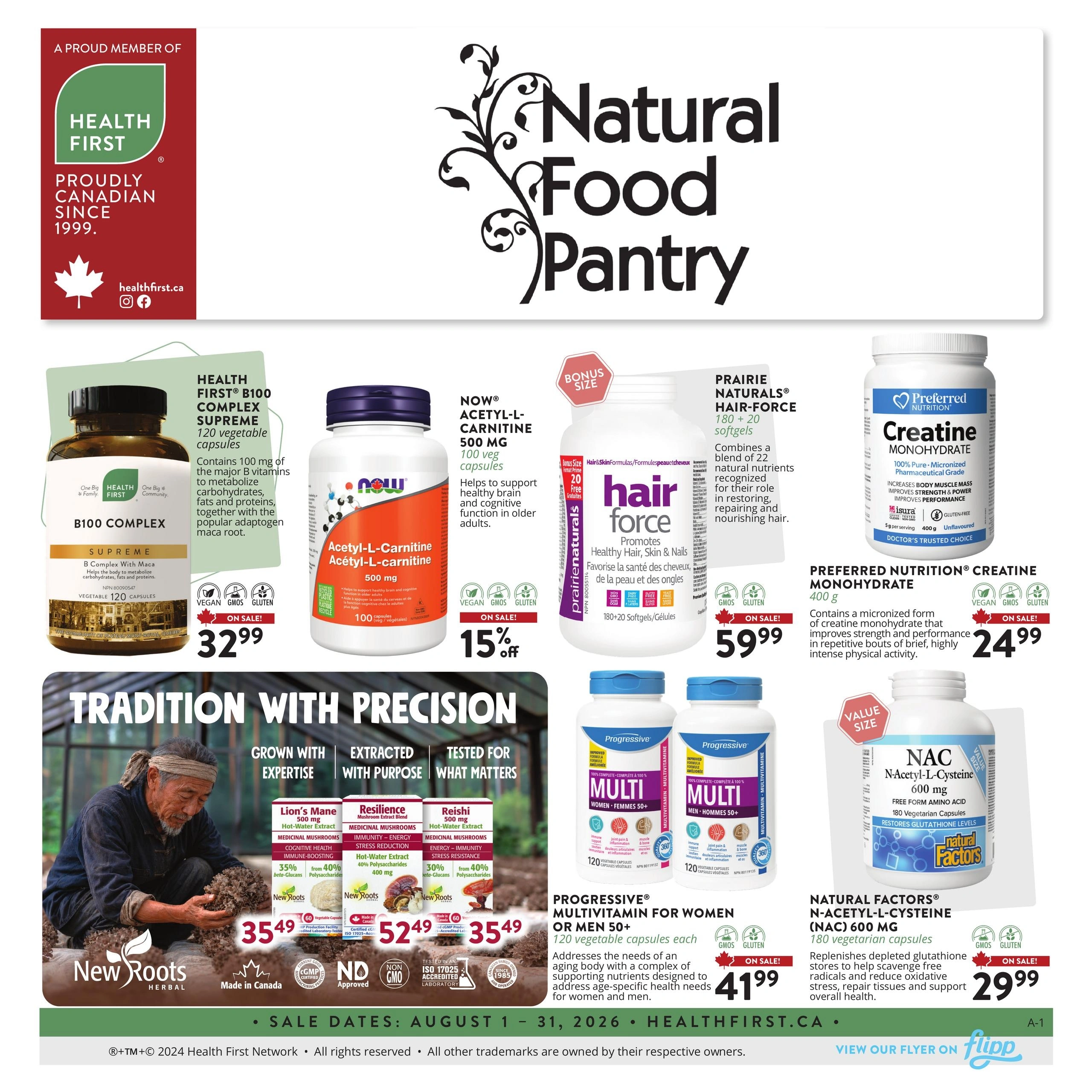 Natural Food Pantry flyer page 1