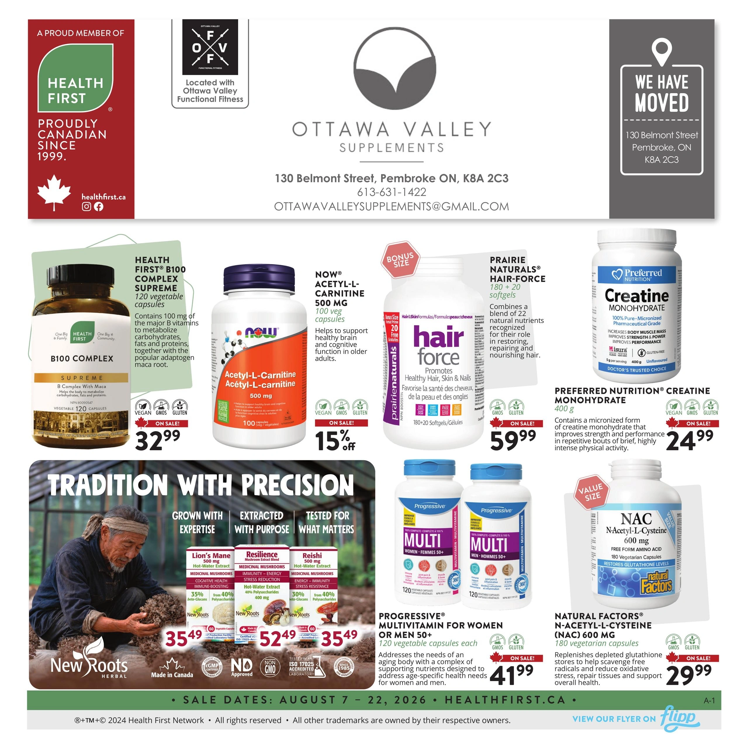 Ottawa Valley Supplements flyer page 1