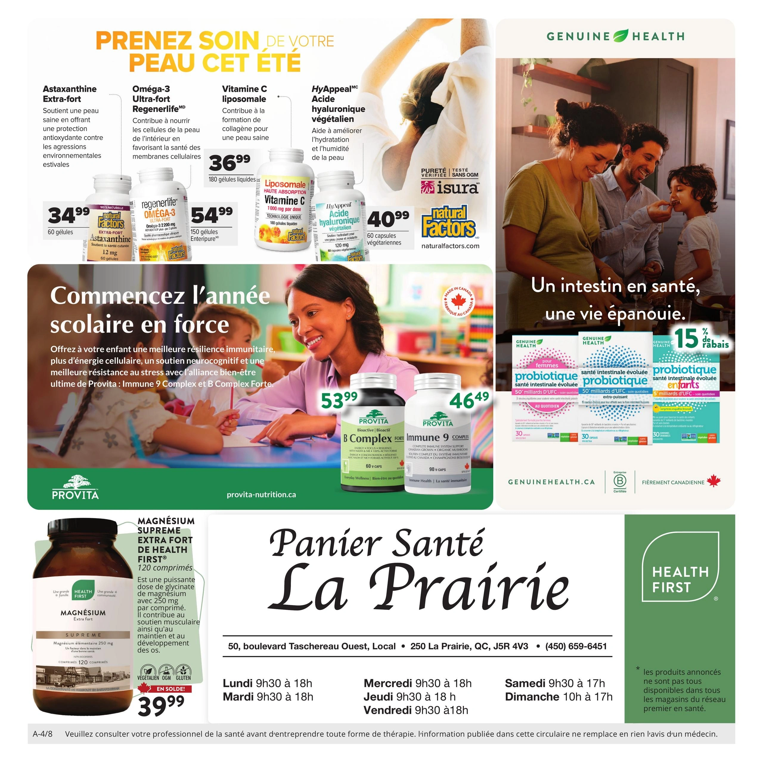 Panier Santé La Prairie flyer page 4