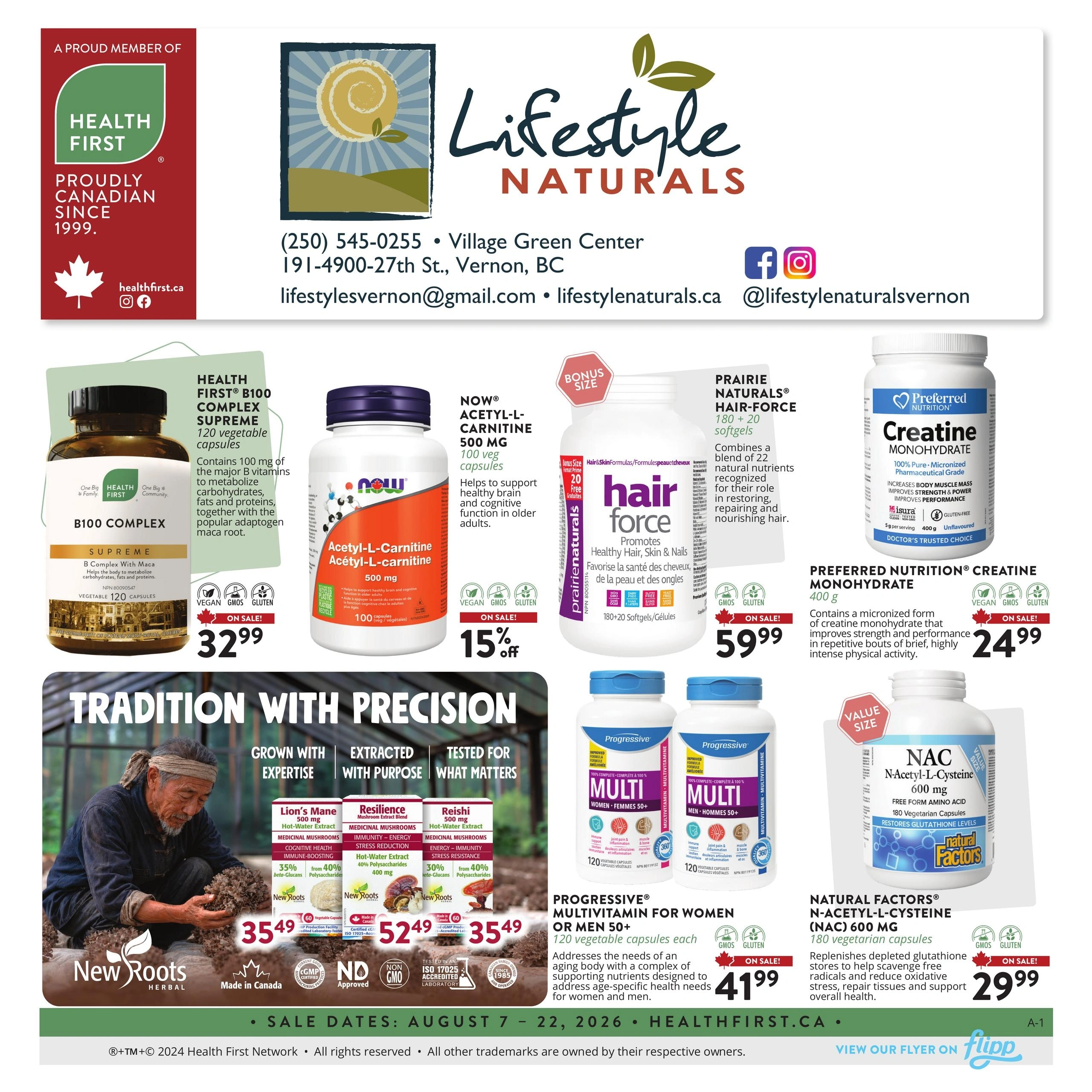 Lifestyle Naturals flyer page 1