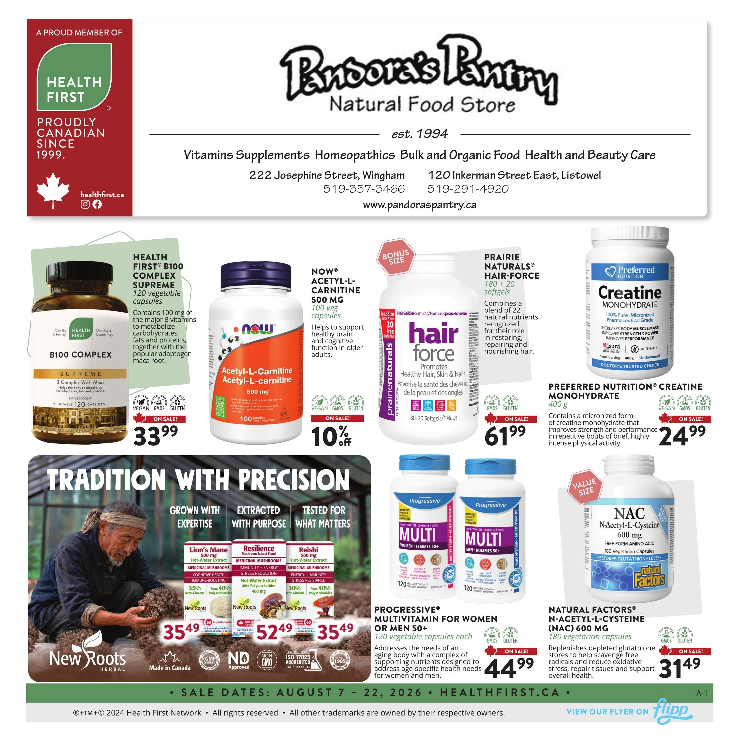 Pandora’s Pantry flyer page 1