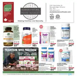 Muskoka Natural Food Market Flyer