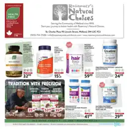 Rosemary's Natural Choices flyer