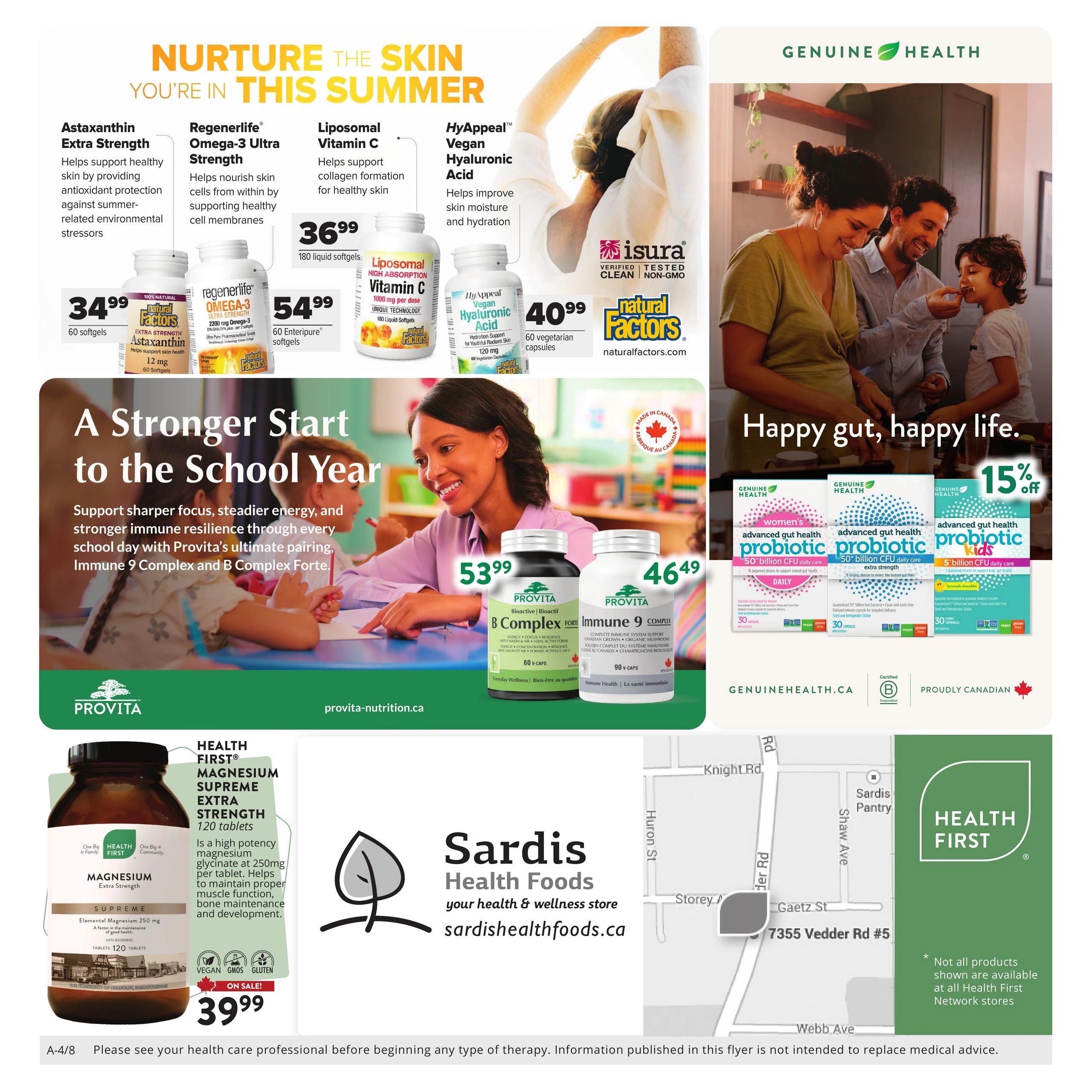 Sardis Health Foods flyer page 4