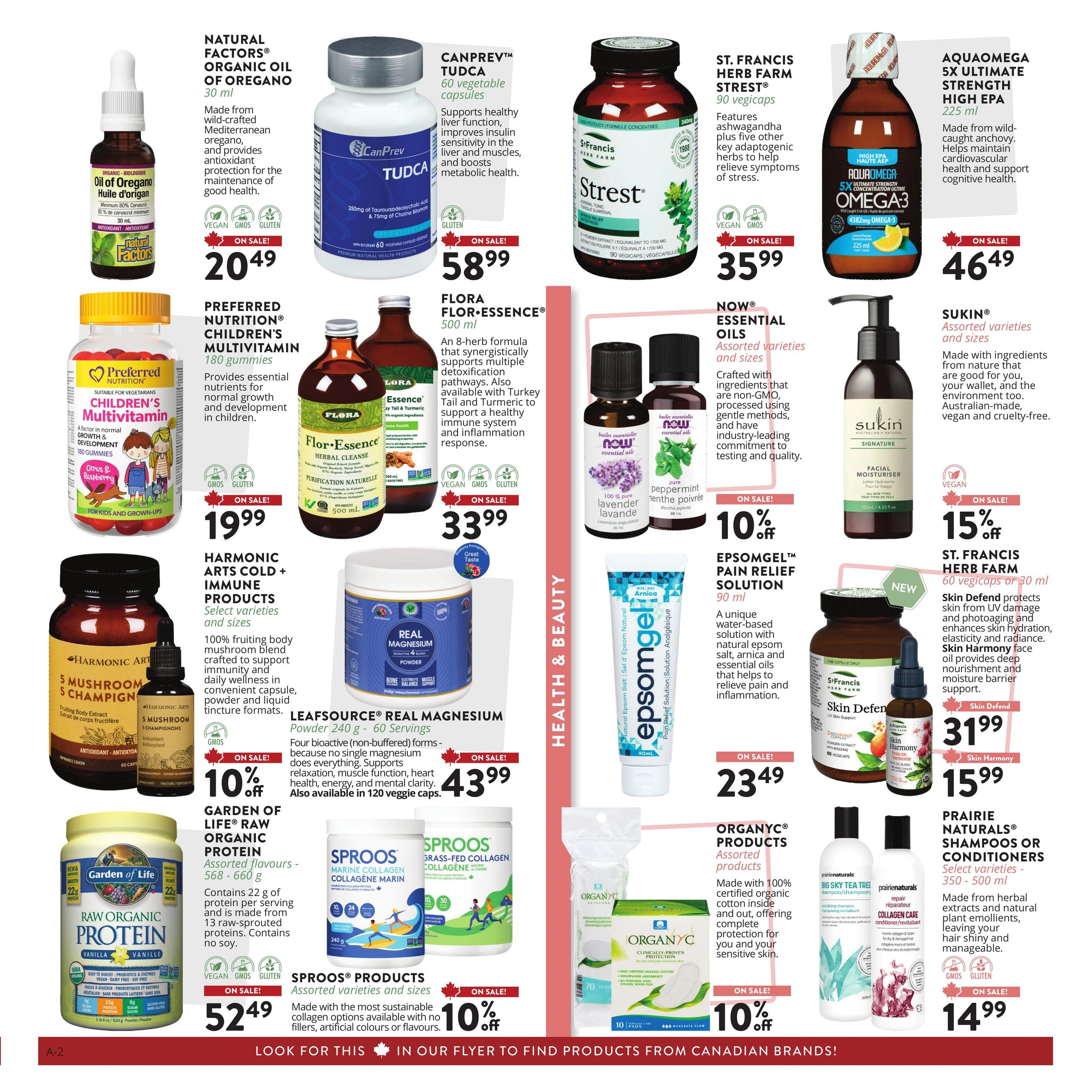 Yarmouth Naturals Foods flyer page 2