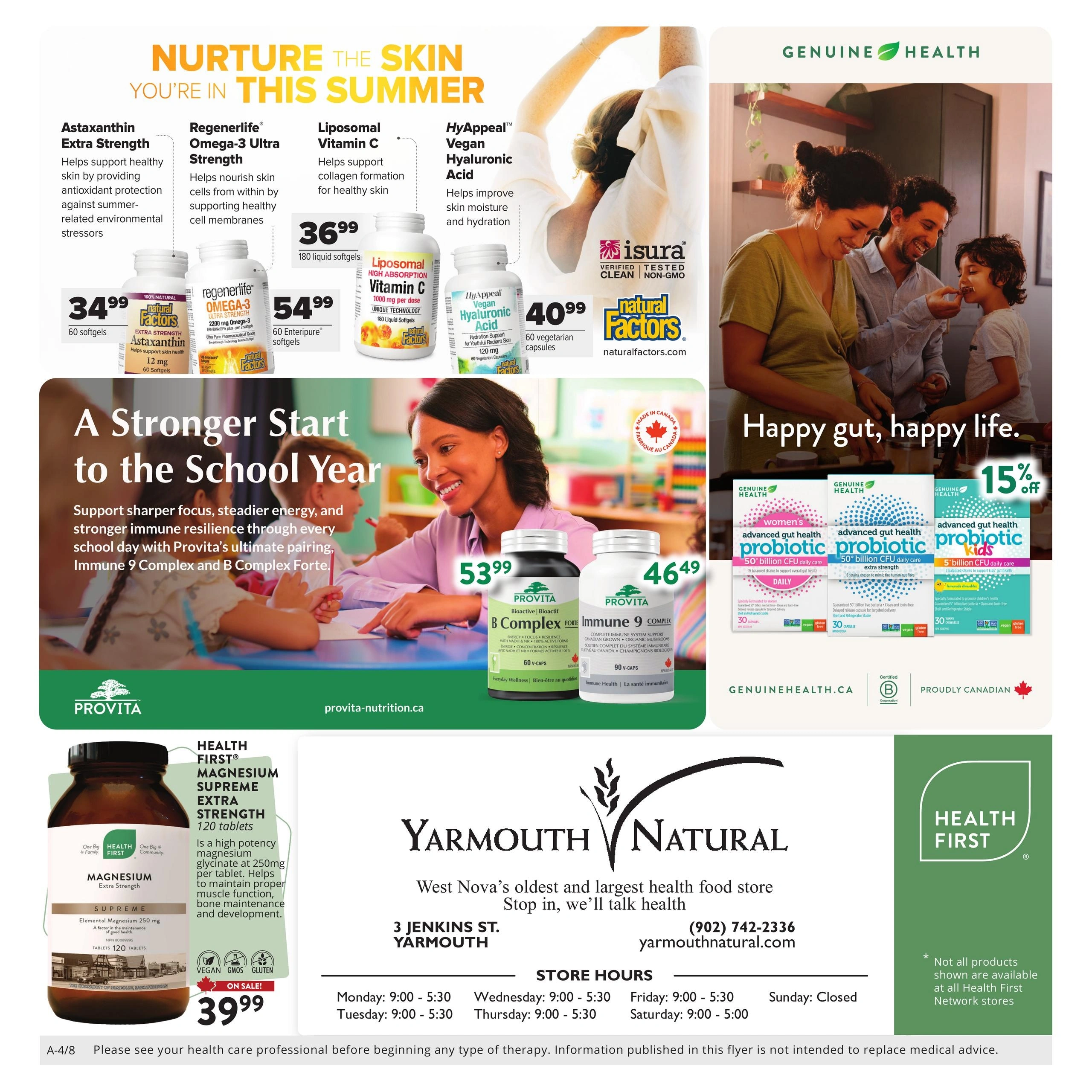 Yarmouth Naturals Foods flyer page 4