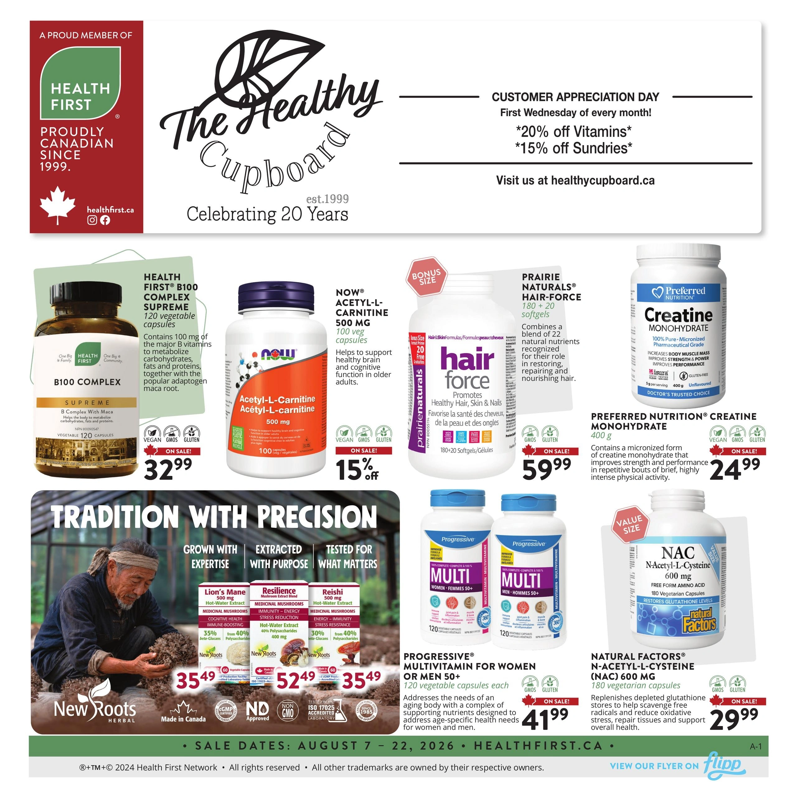 The Healthy Cupboard flyer page 1