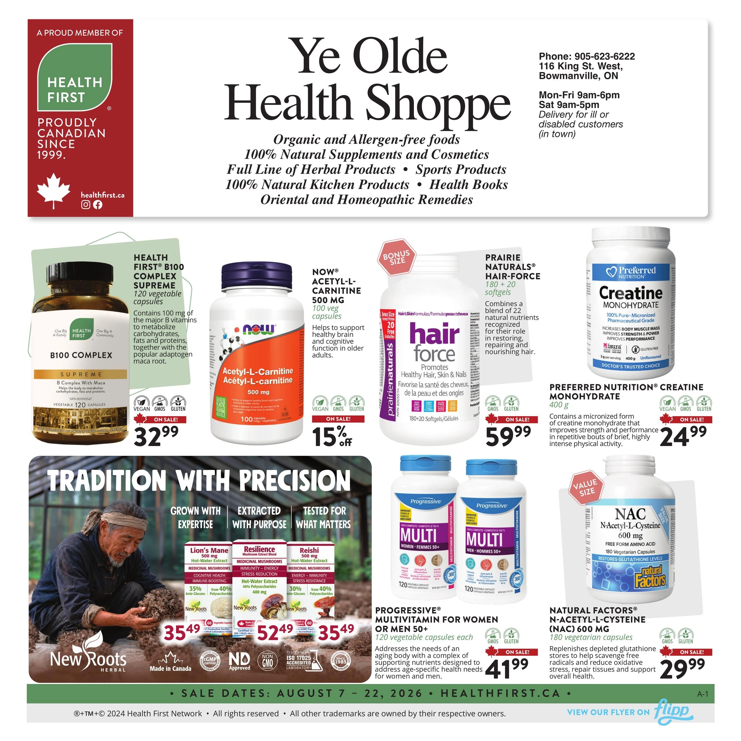 Ye Olde Health Shoppe & Clinic flyer page 1