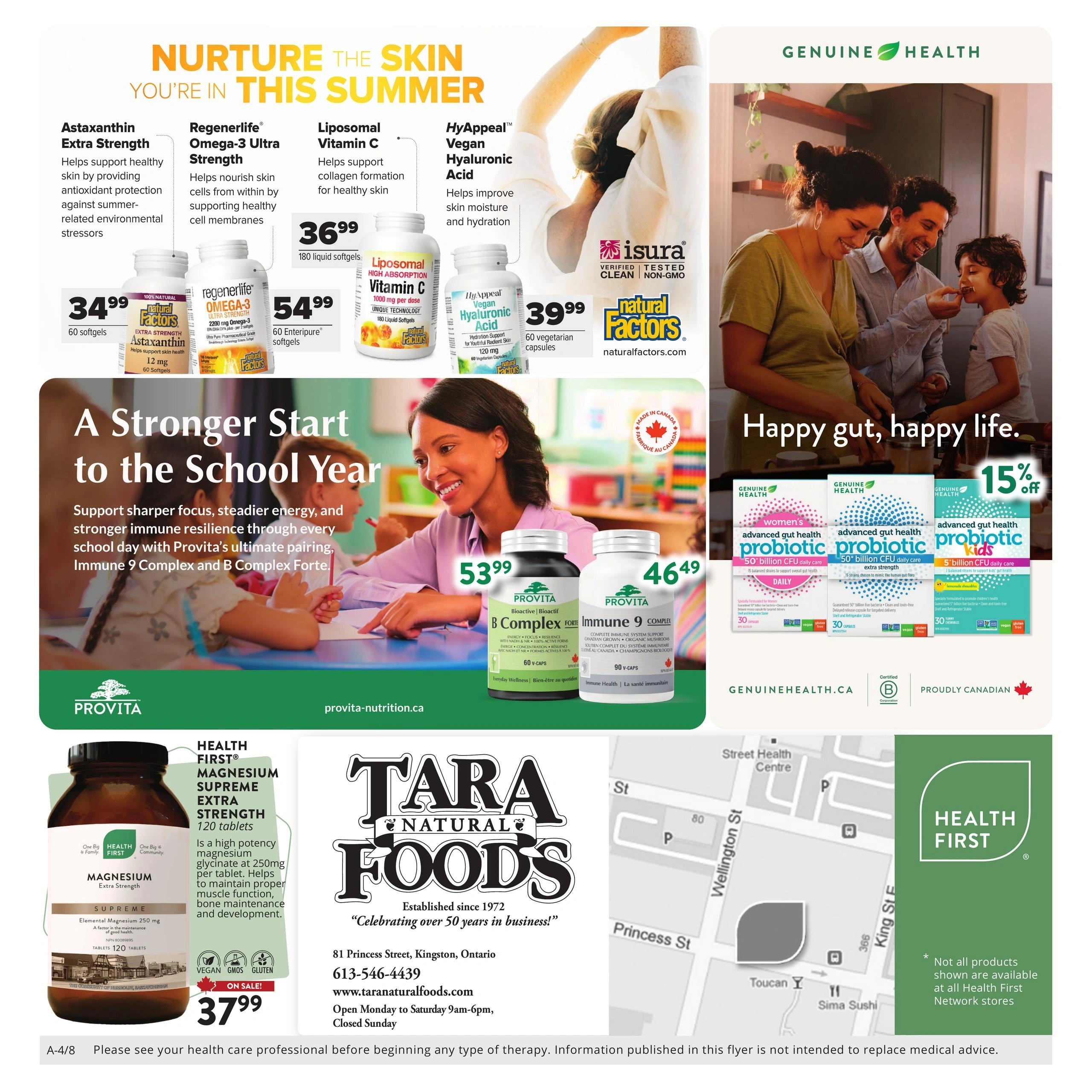 Tara Natural Foods flyer page 4