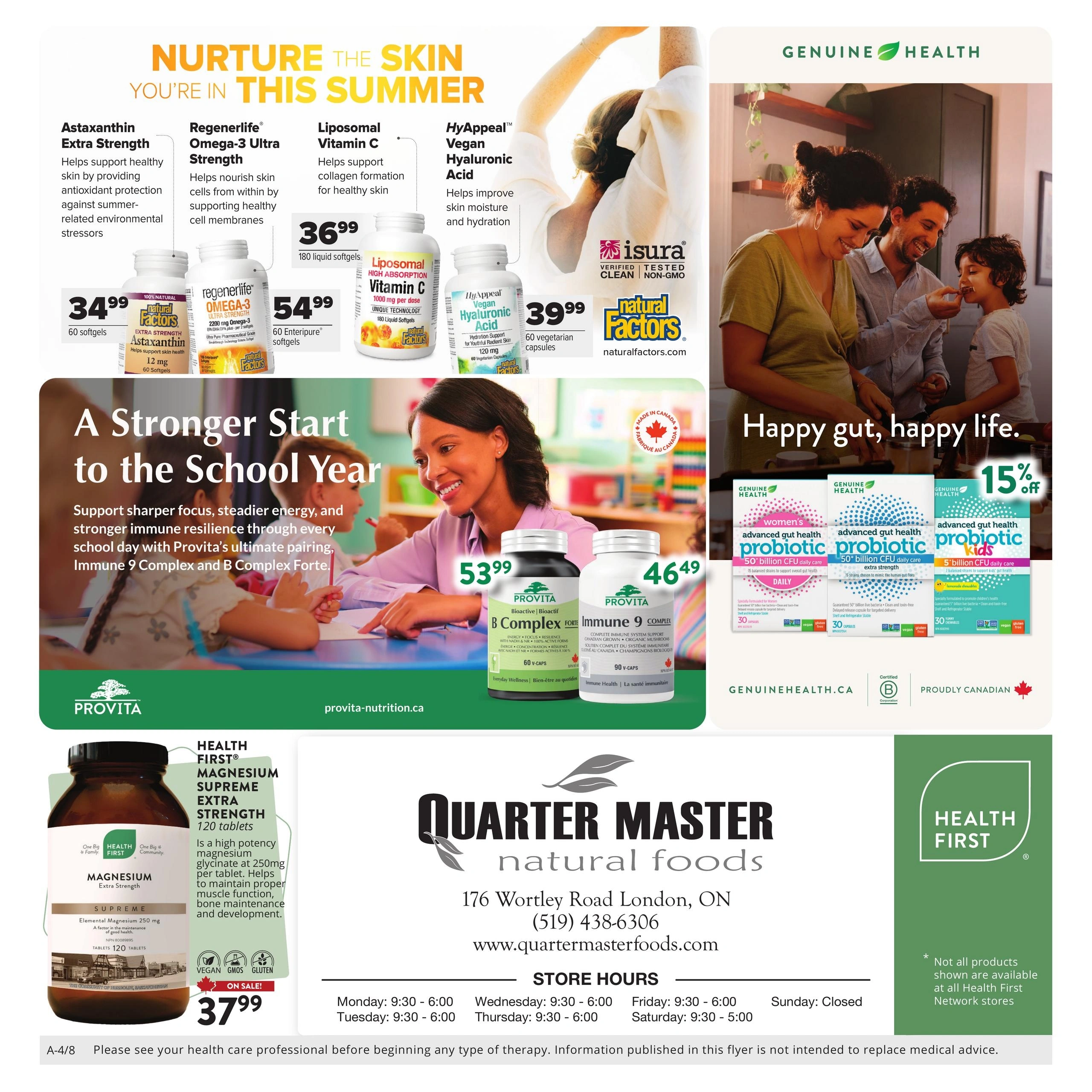 Quarter Master Natural Foods flyer page 4