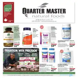 Quarter Master Natural Foods flyer