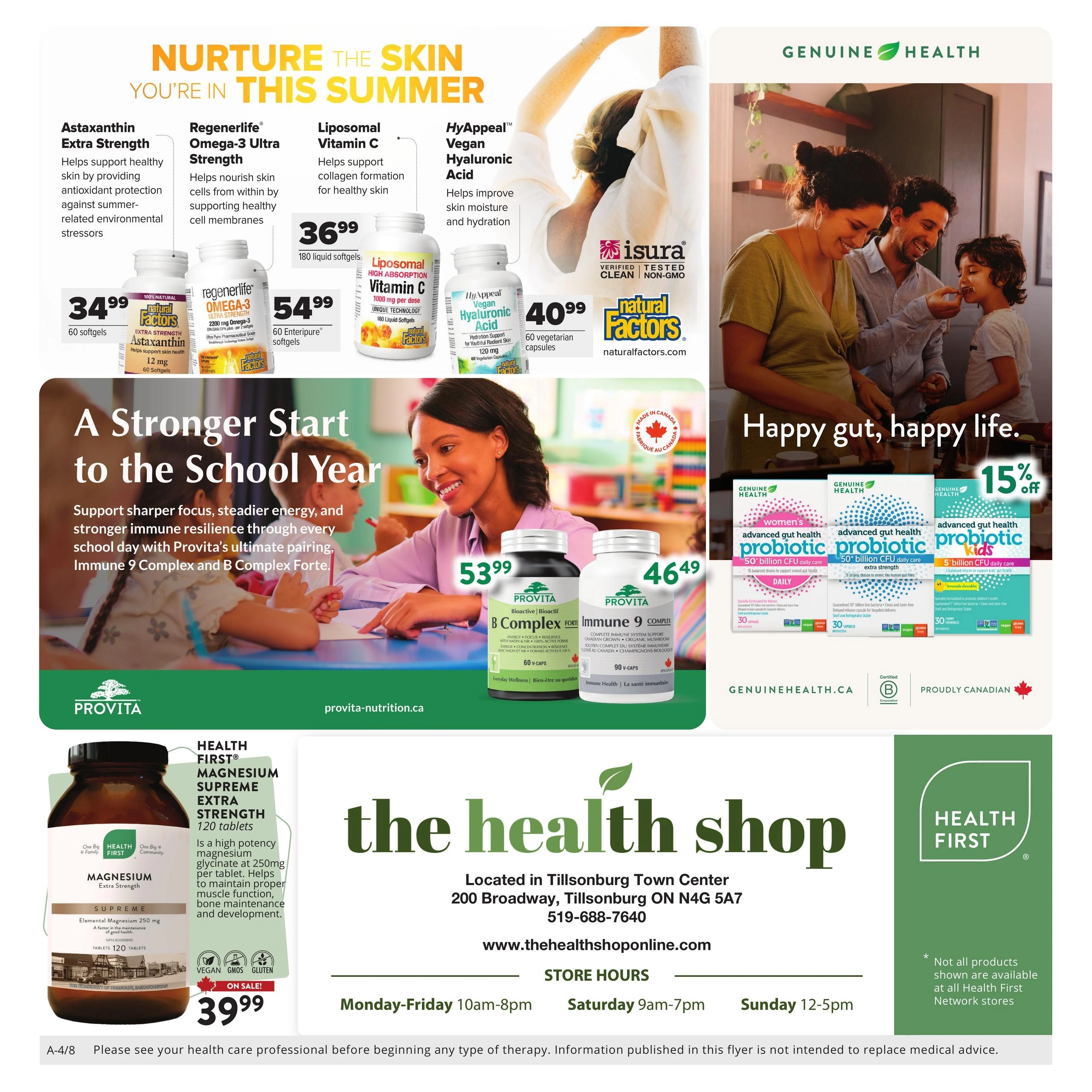 The Health Shop flyer page 4