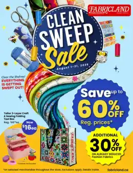 Fabricland Clean Sweep Sale
