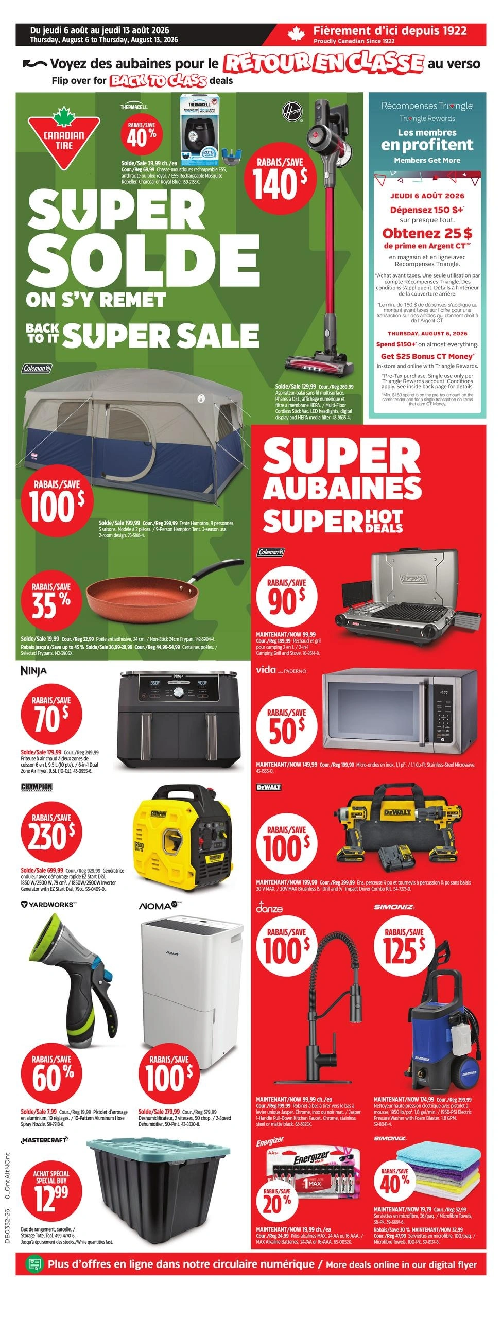 Canadian Tire flyer page 1