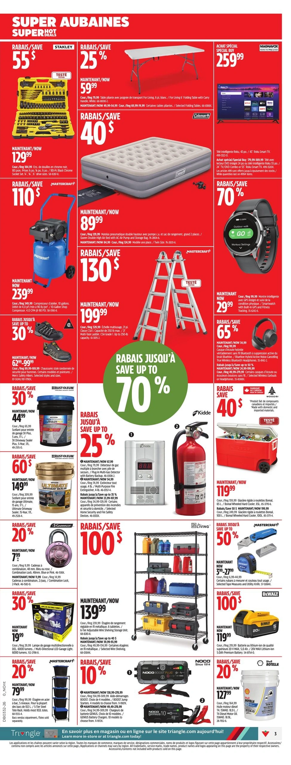 Canadian Tire flyer page 3
