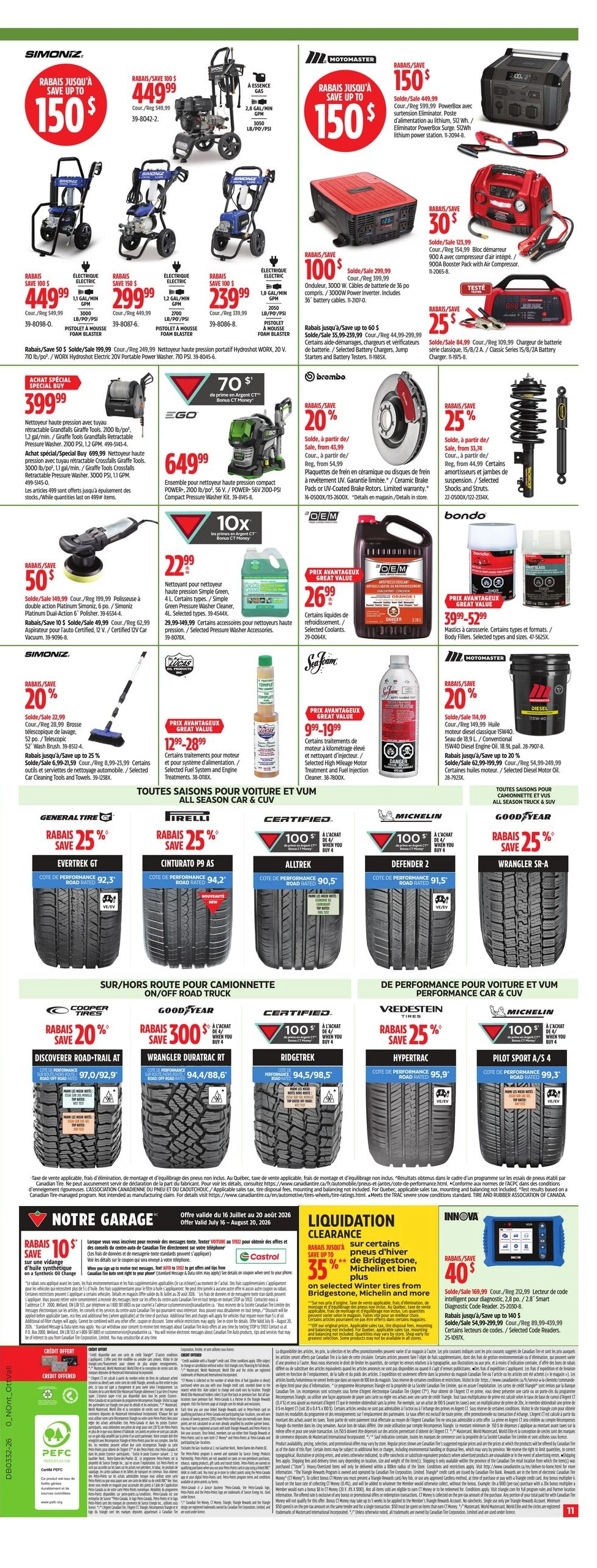Canadian Tire flyer page 11