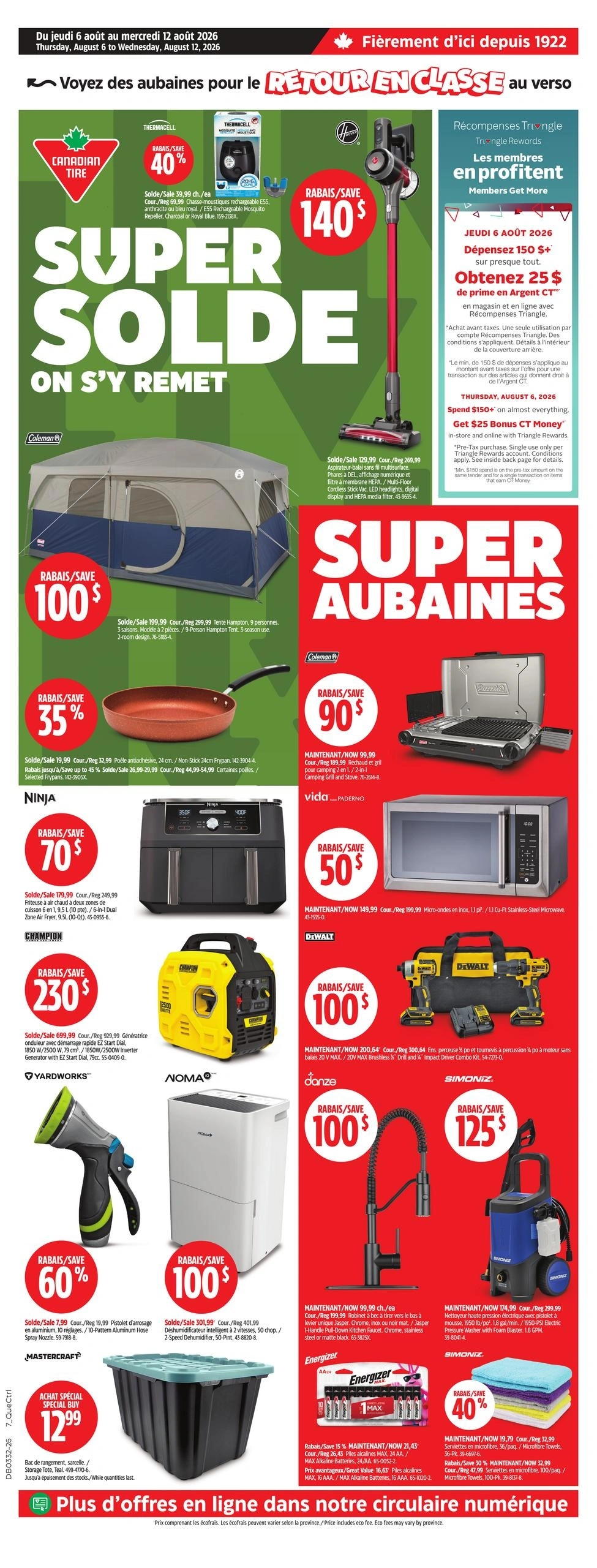Canadian Tire flyer page 1
