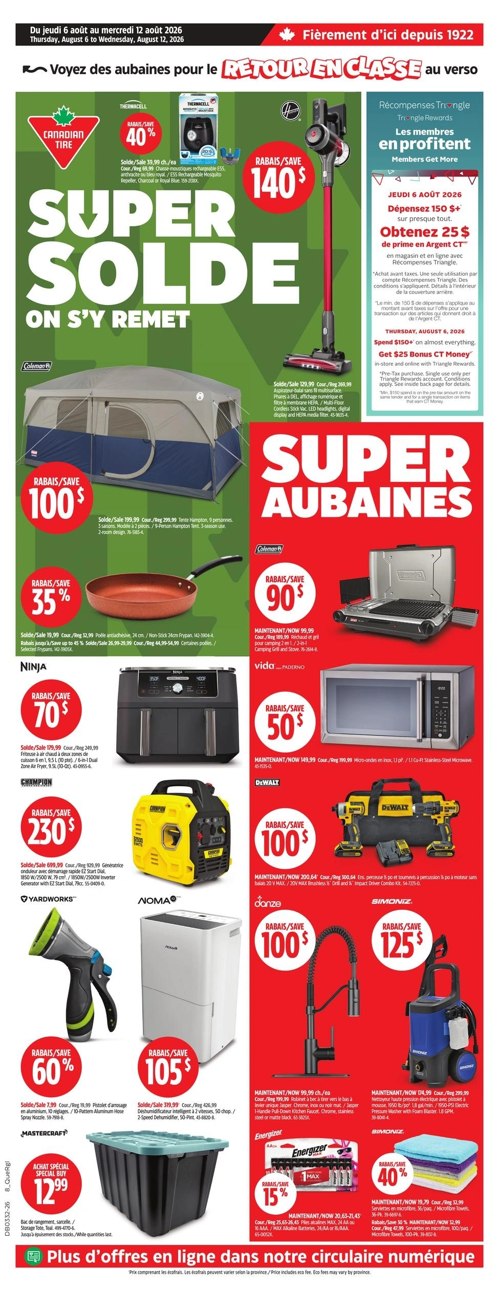 Canadian Tire flyer page 1