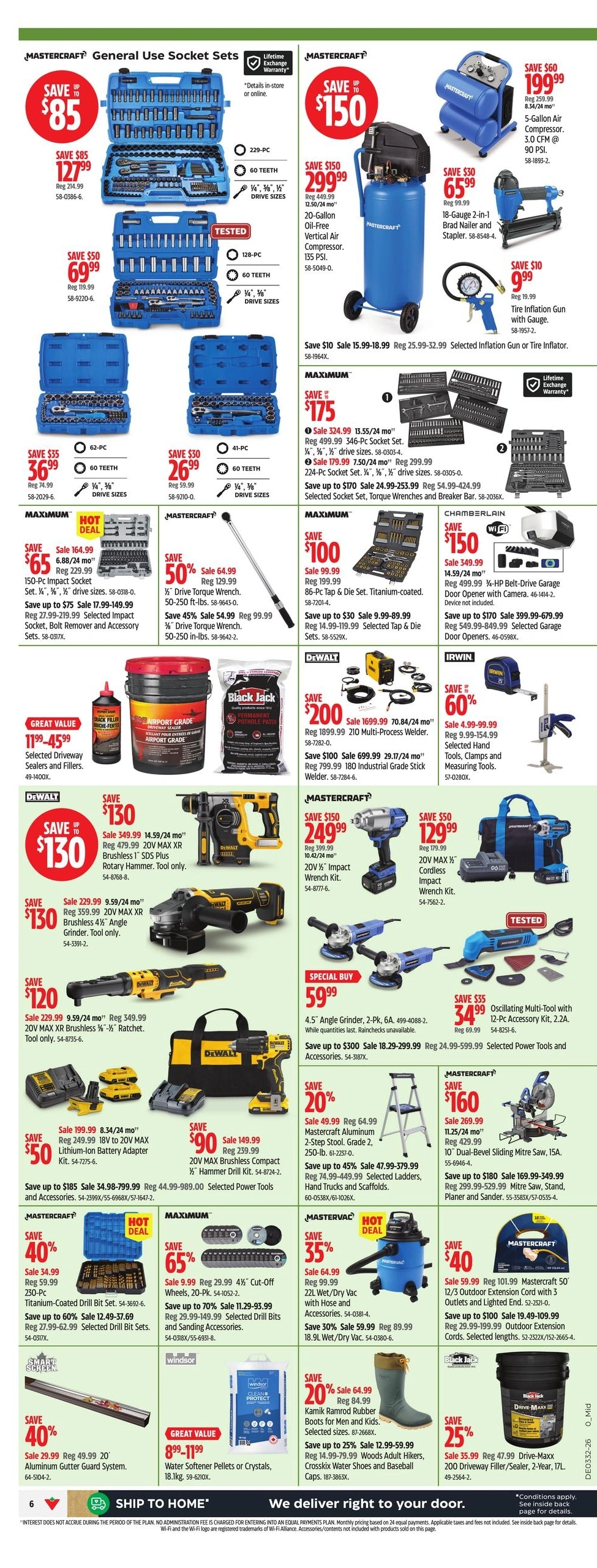 Canadian Tire flyer page 6