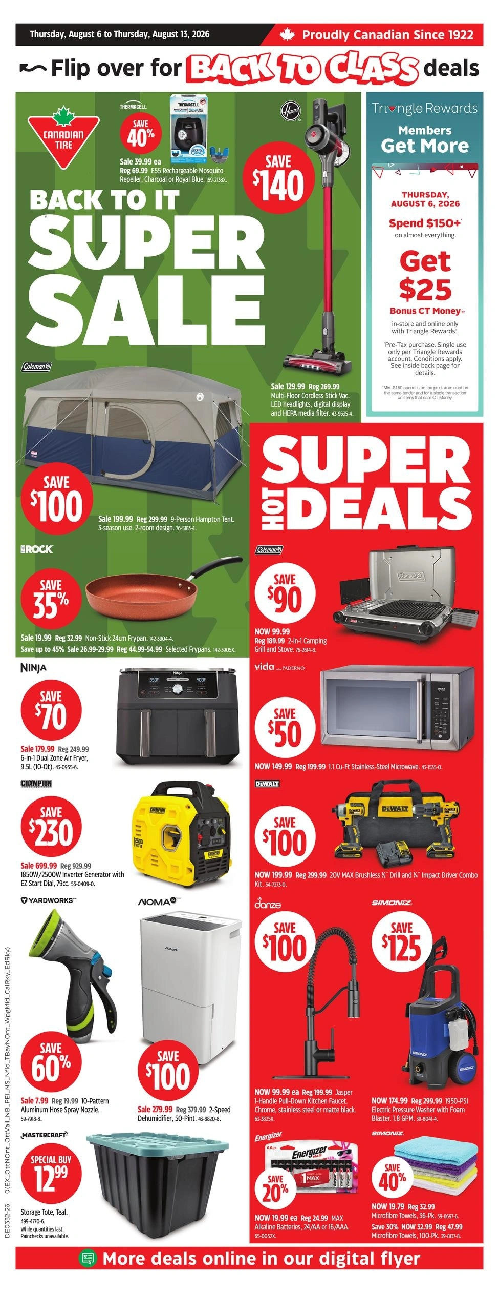 Canadian Tire flyer page 1