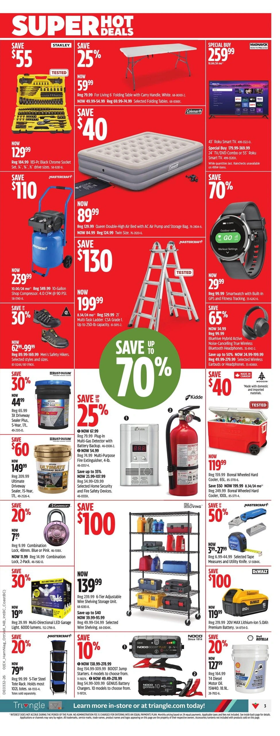 Canadian Tire flyer page 3