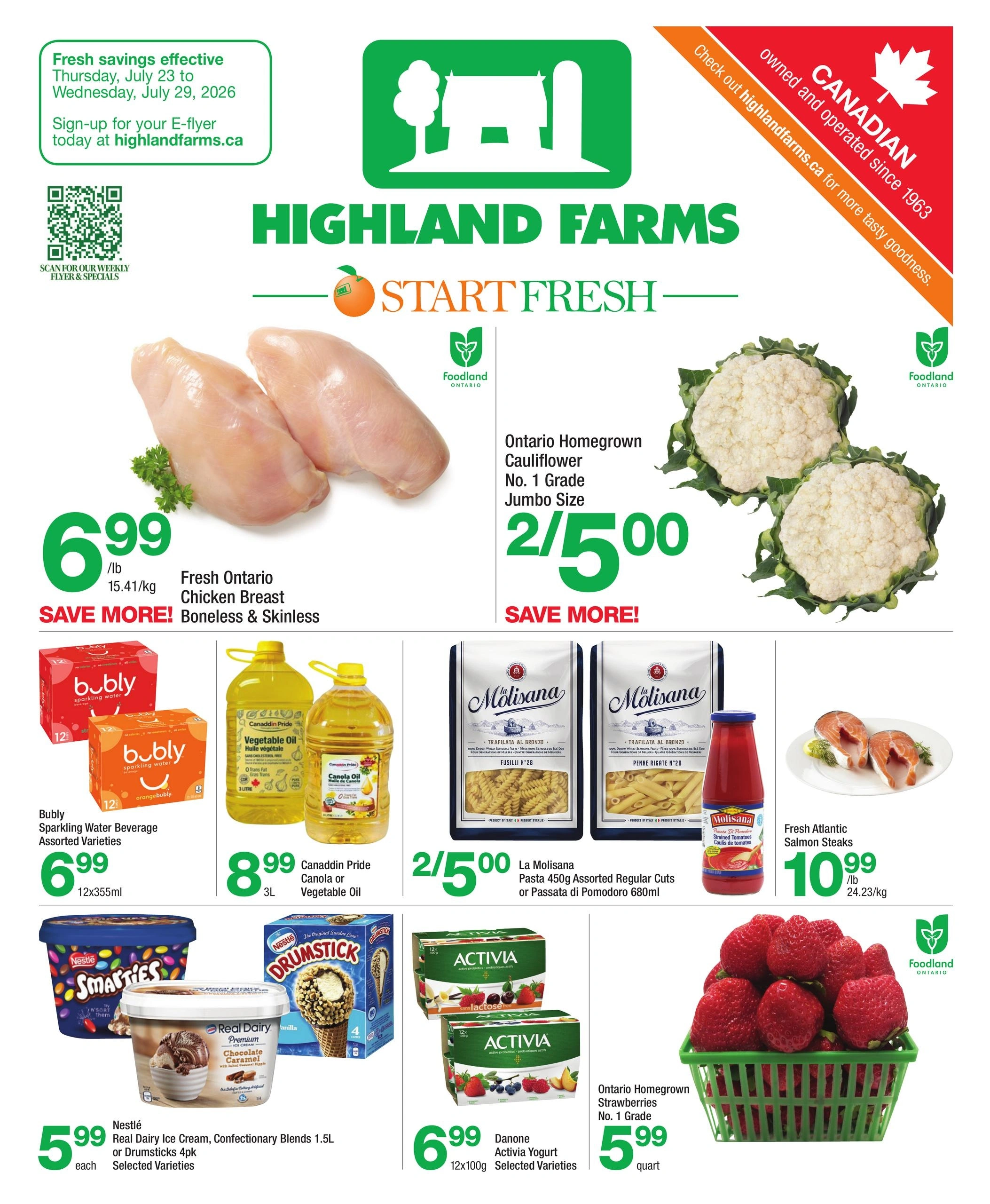 Highland Farms flyer page 1