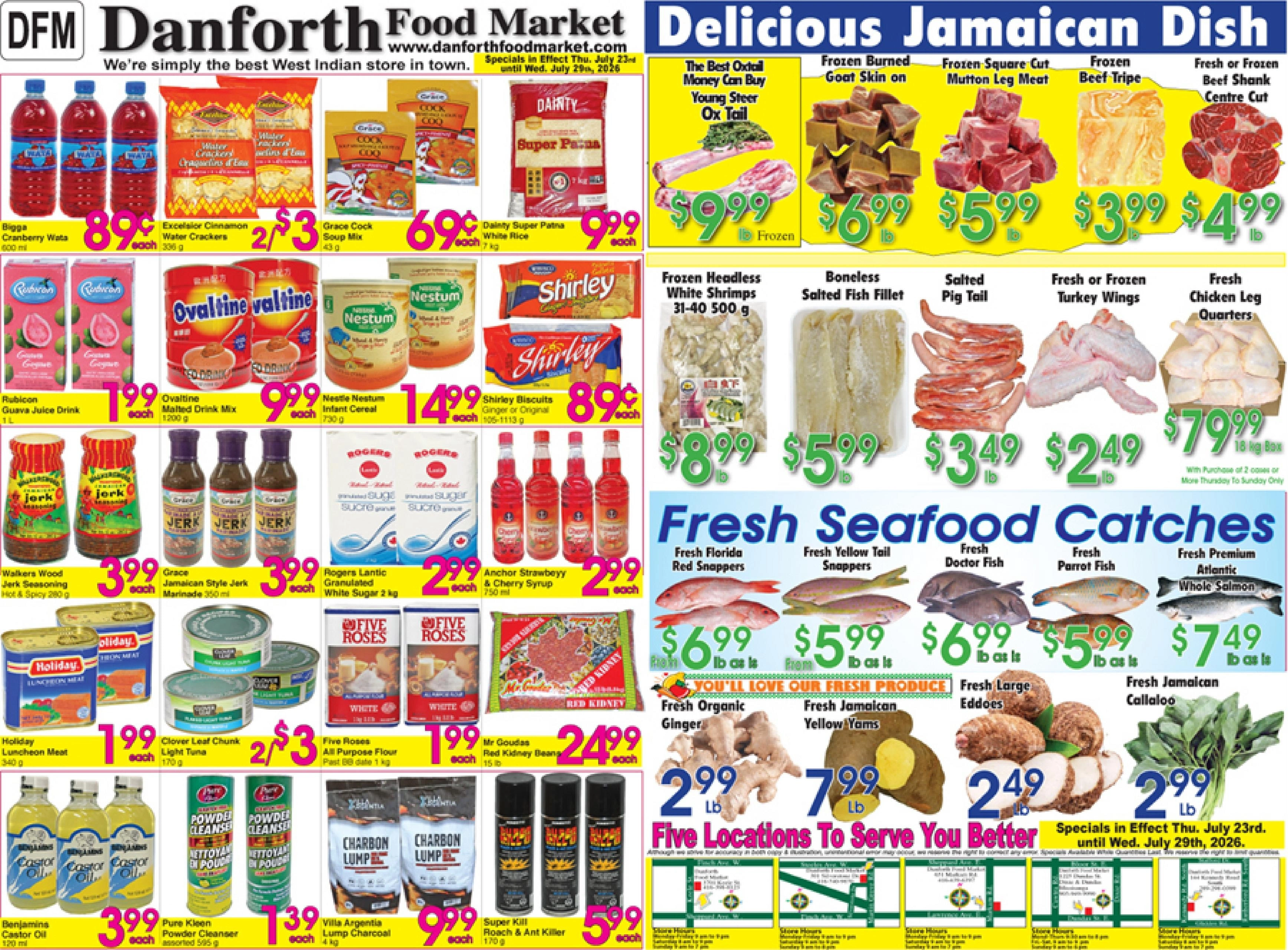 Danforth Food Market flyer page 1
