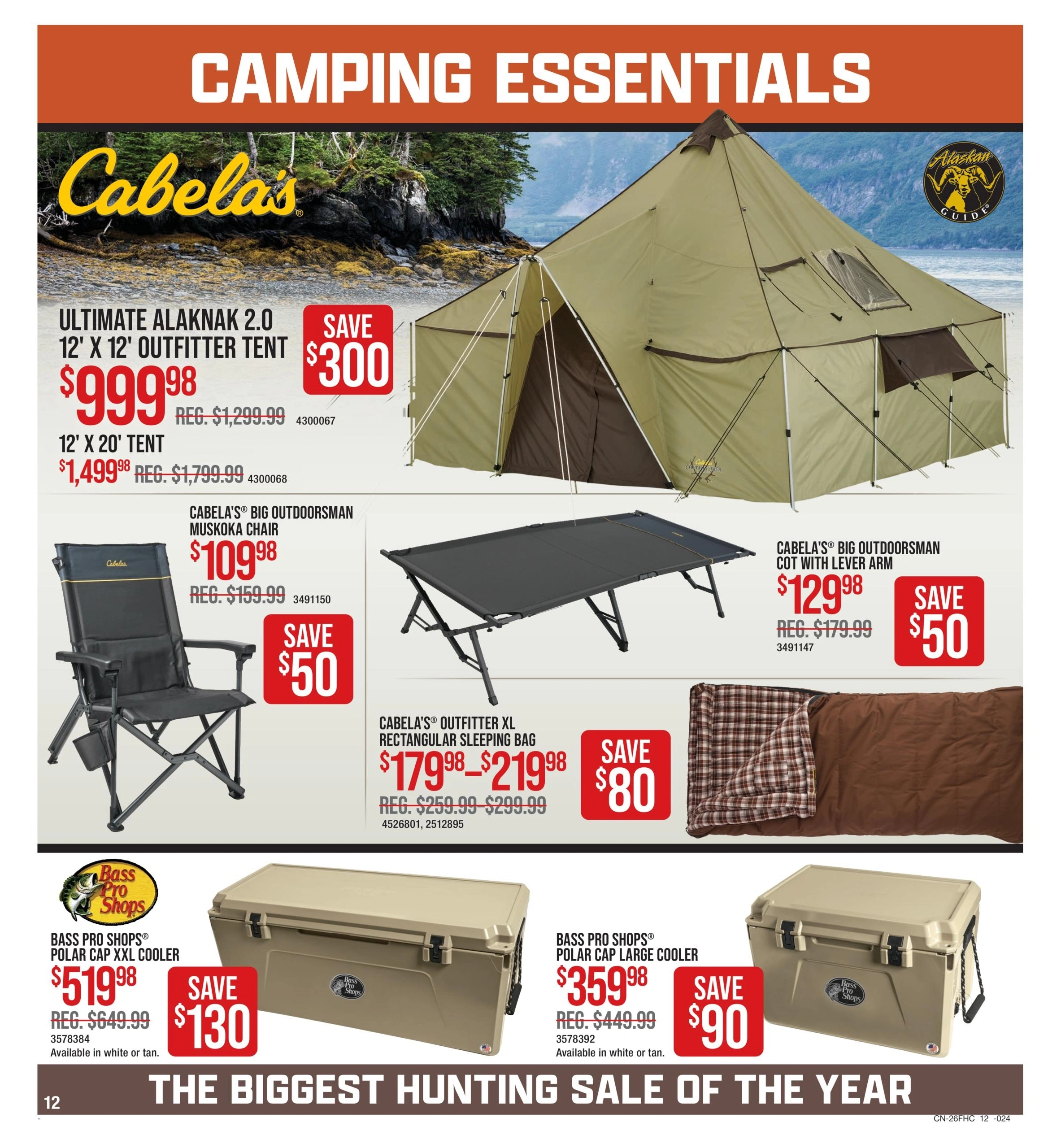 Cabela's & Bass Pro flyer page 12