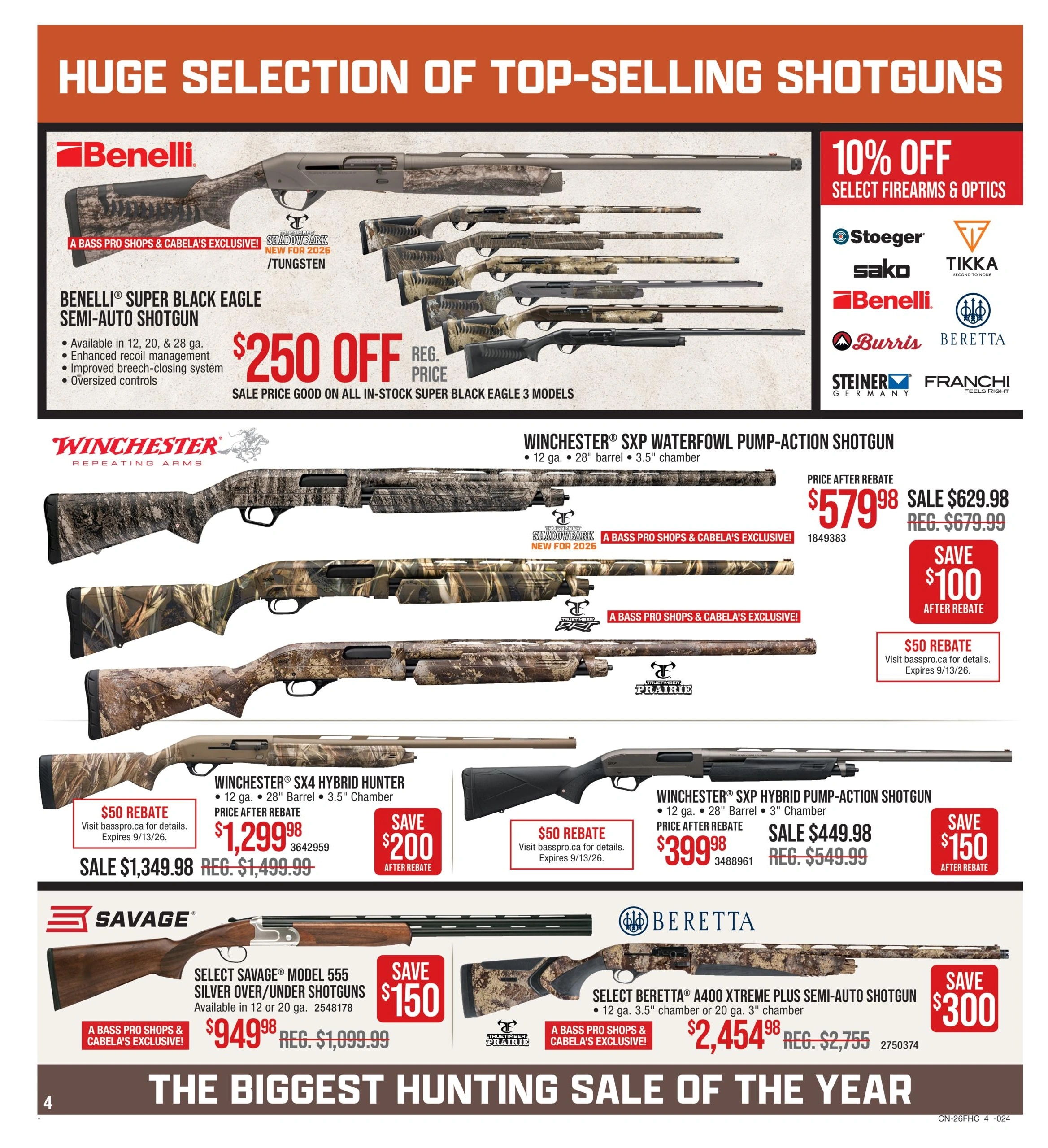 Cabela's & Bass Pro flyer page 4