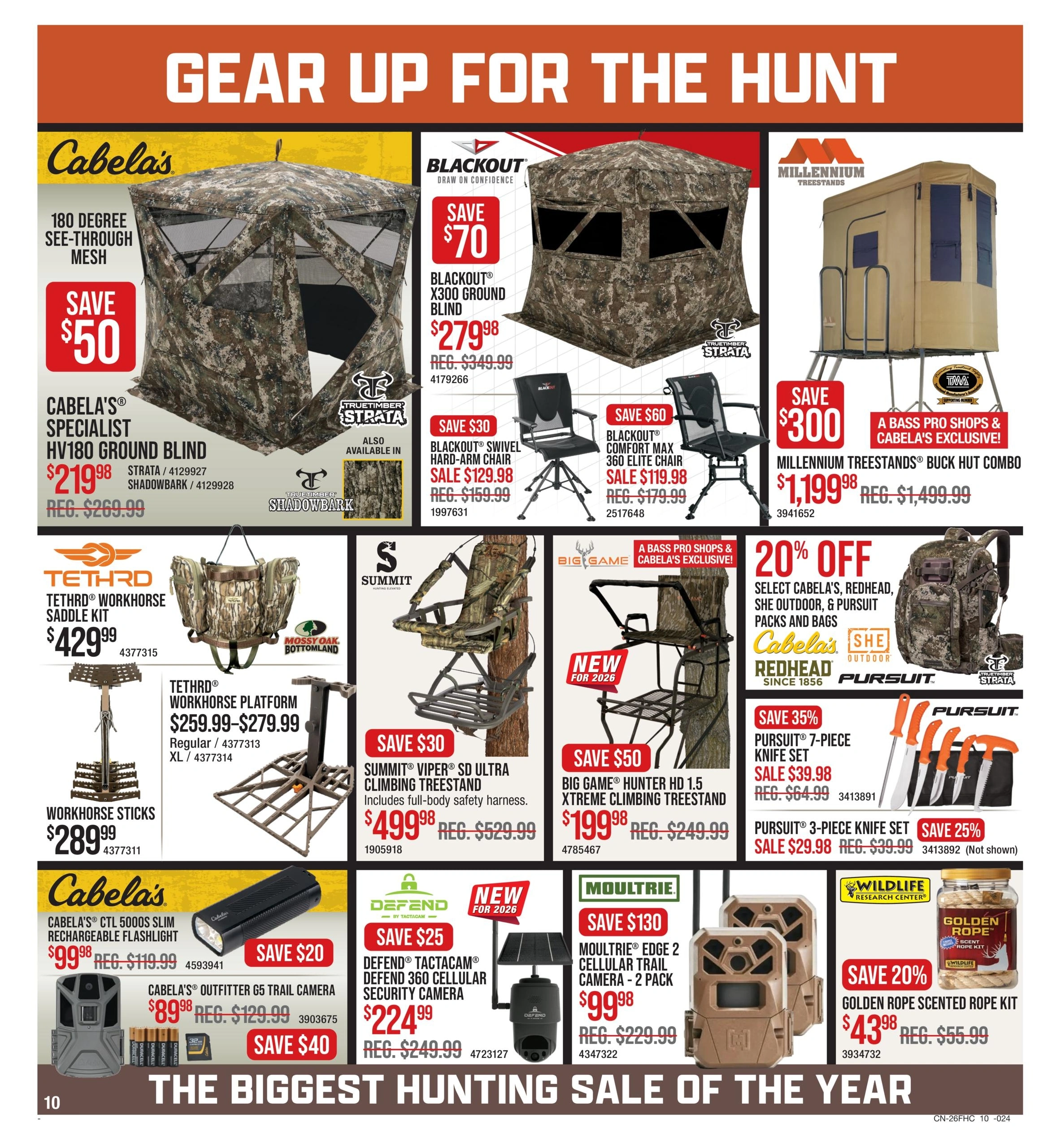 Cabela's & Bass Pro flyer page 10