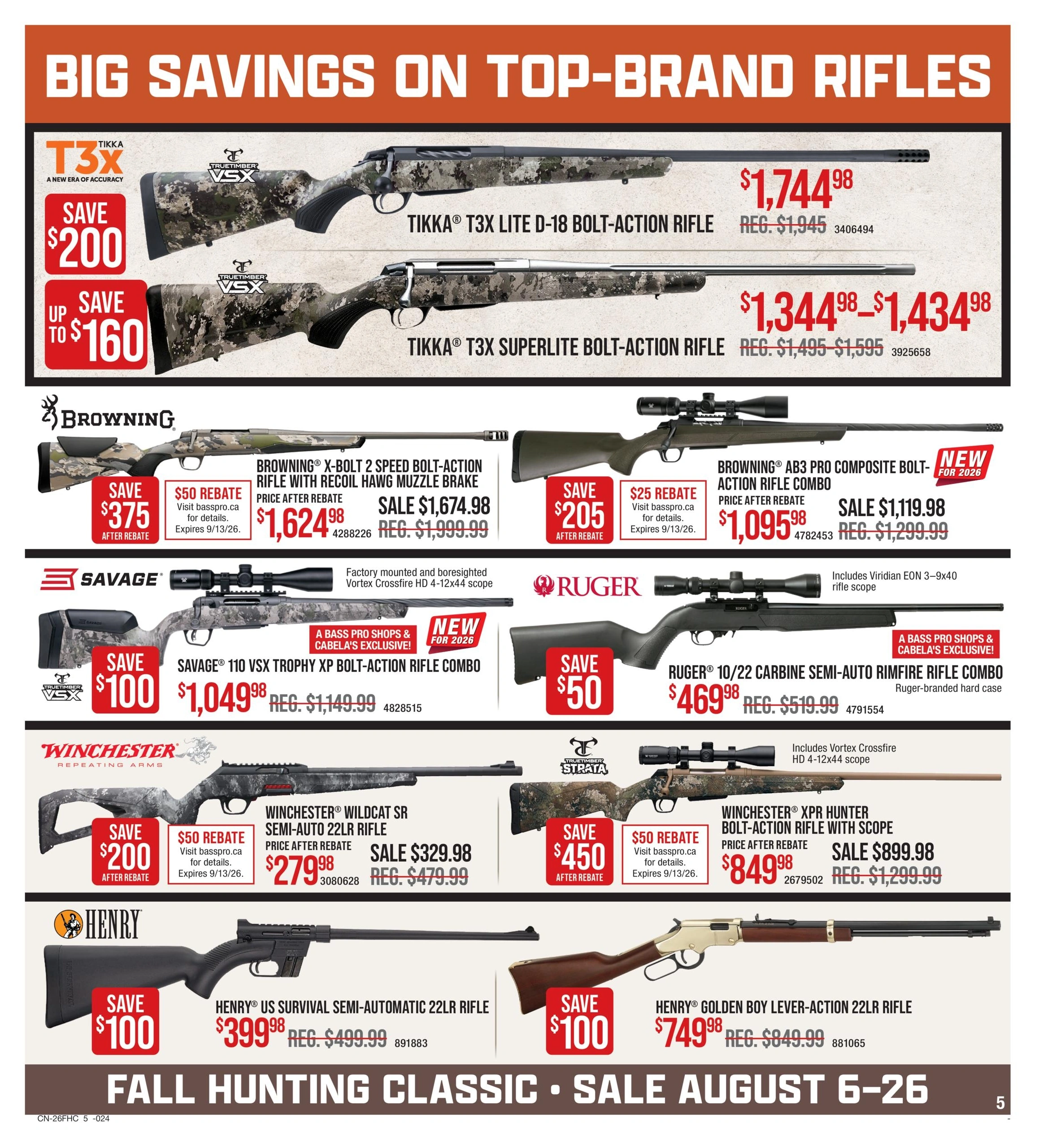 Cabela's & Bass Pro flyer page 5