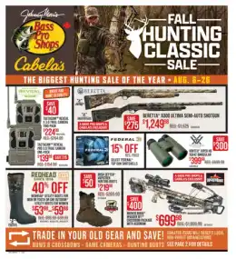 Cabela's & Bass Pro Fall Hunting Classic Sale
