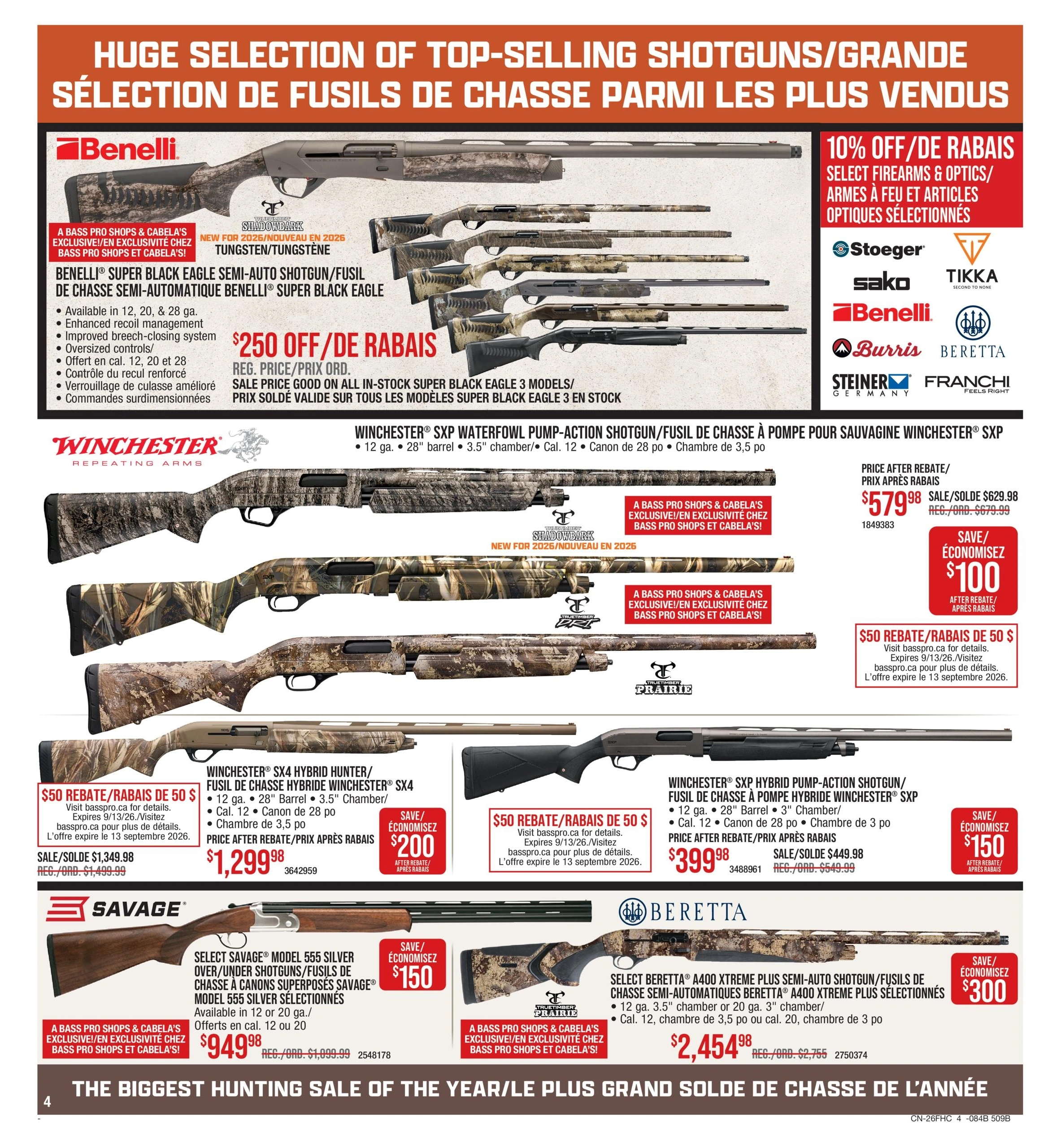 Cabela's & Bass Pro flyer page 4