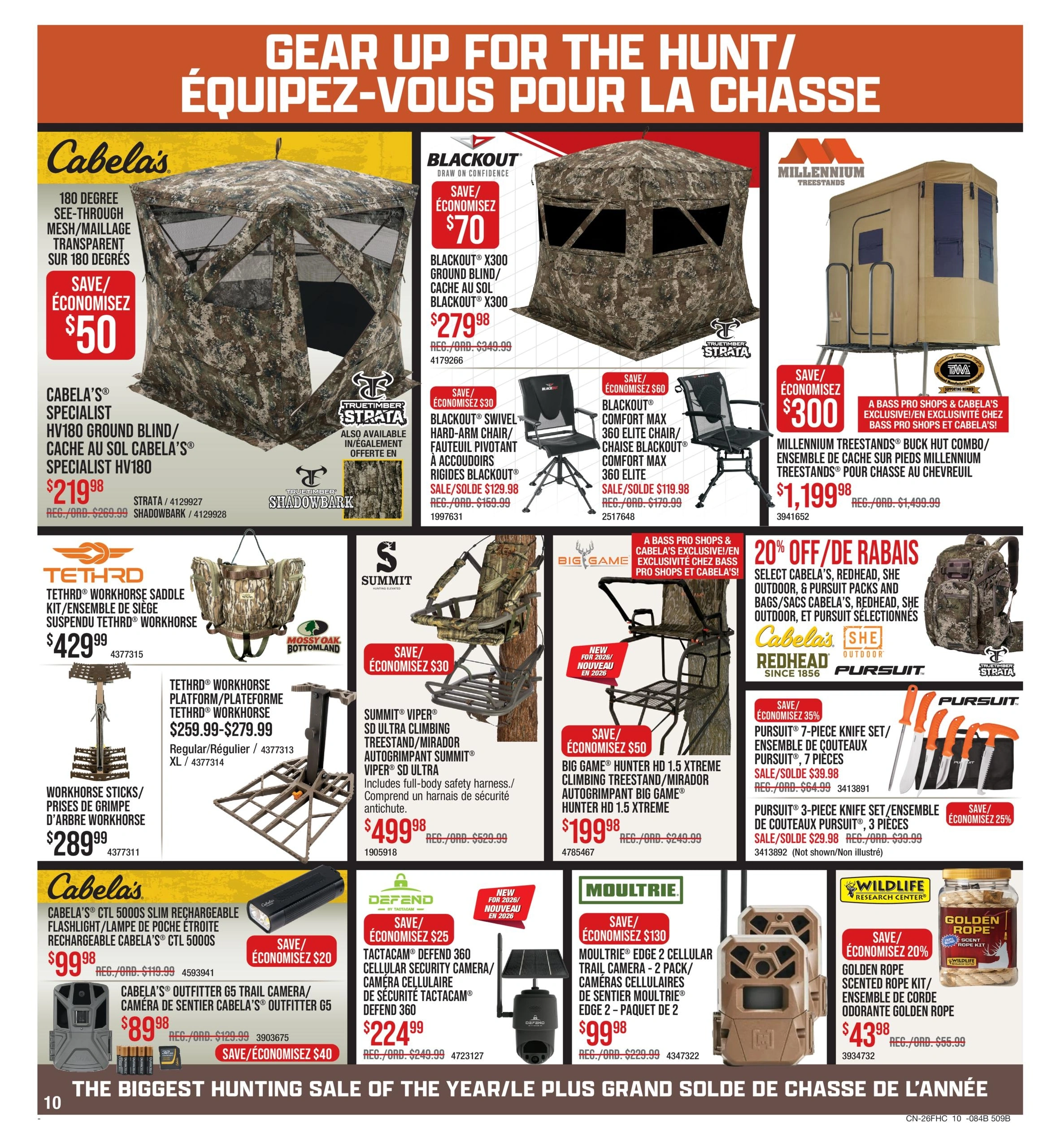 Cabela's & Bass Pro flyer page 10
