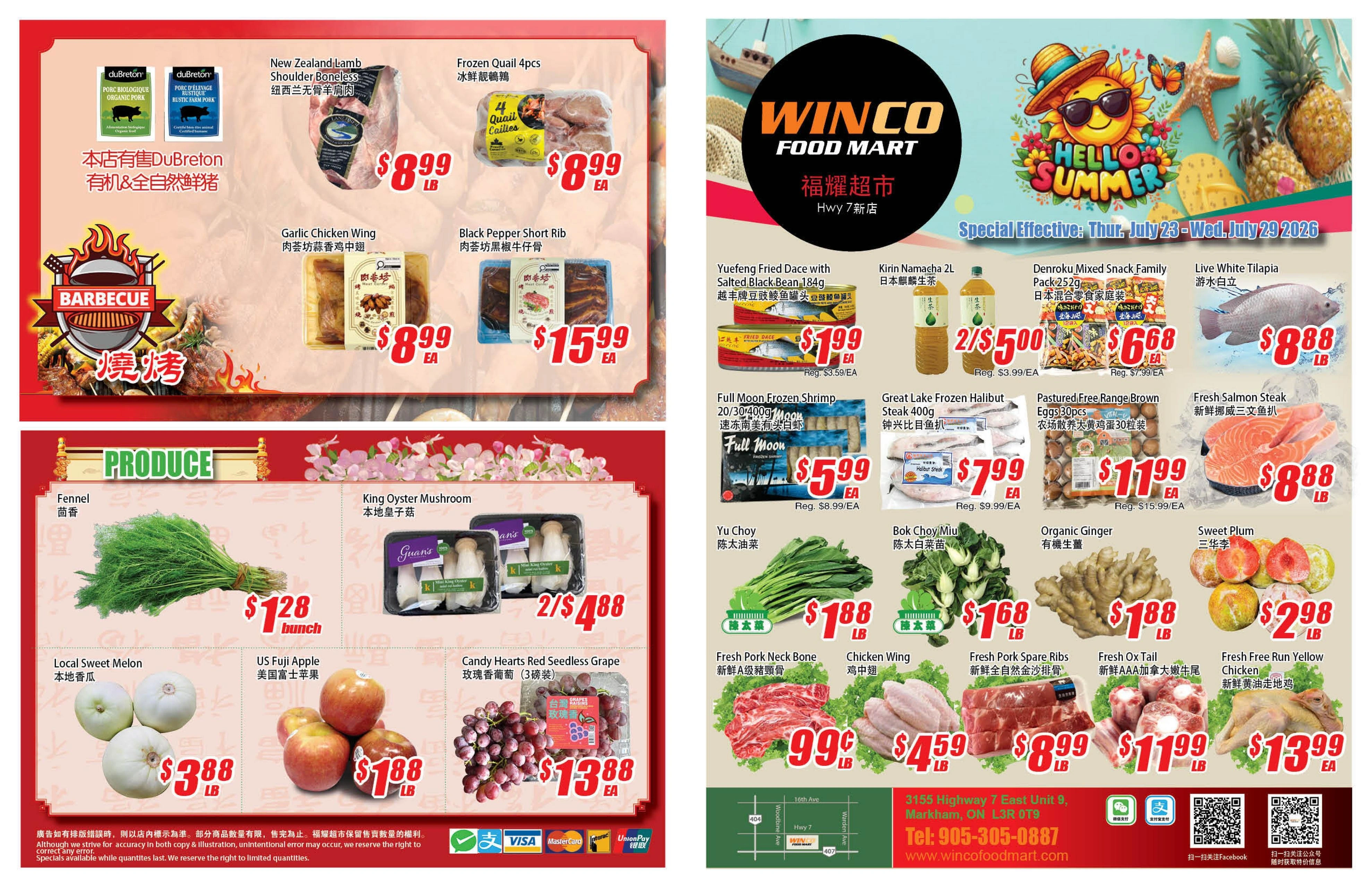 Winco Food Mart flyer page 1