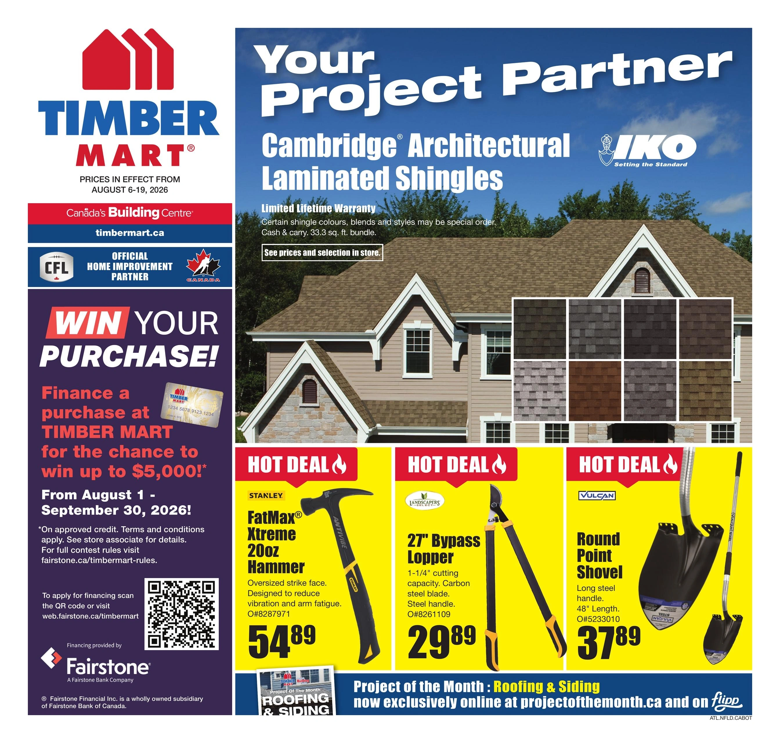 Timber Mart flyer page 1