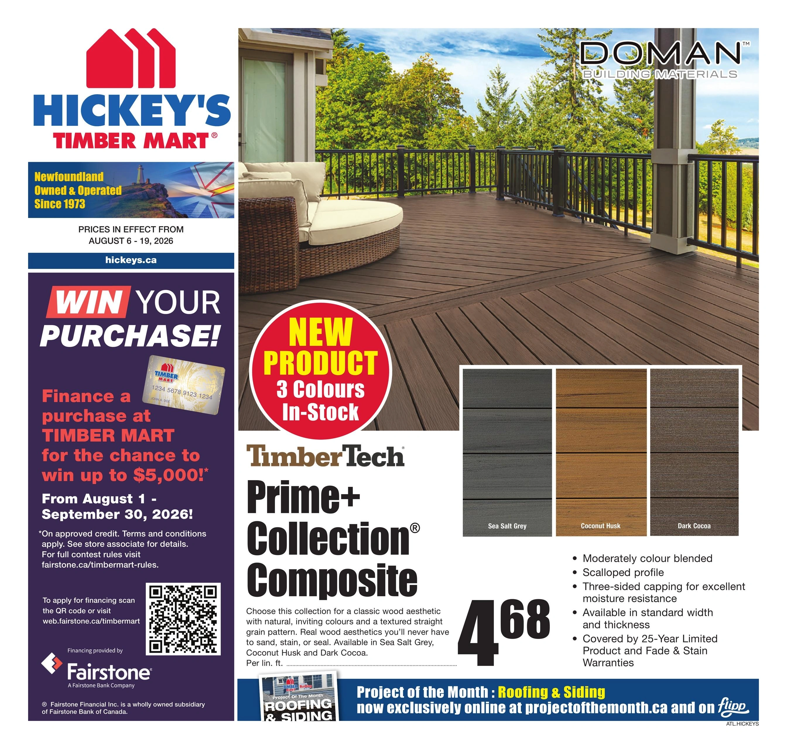 Timber Mart flyer page 1