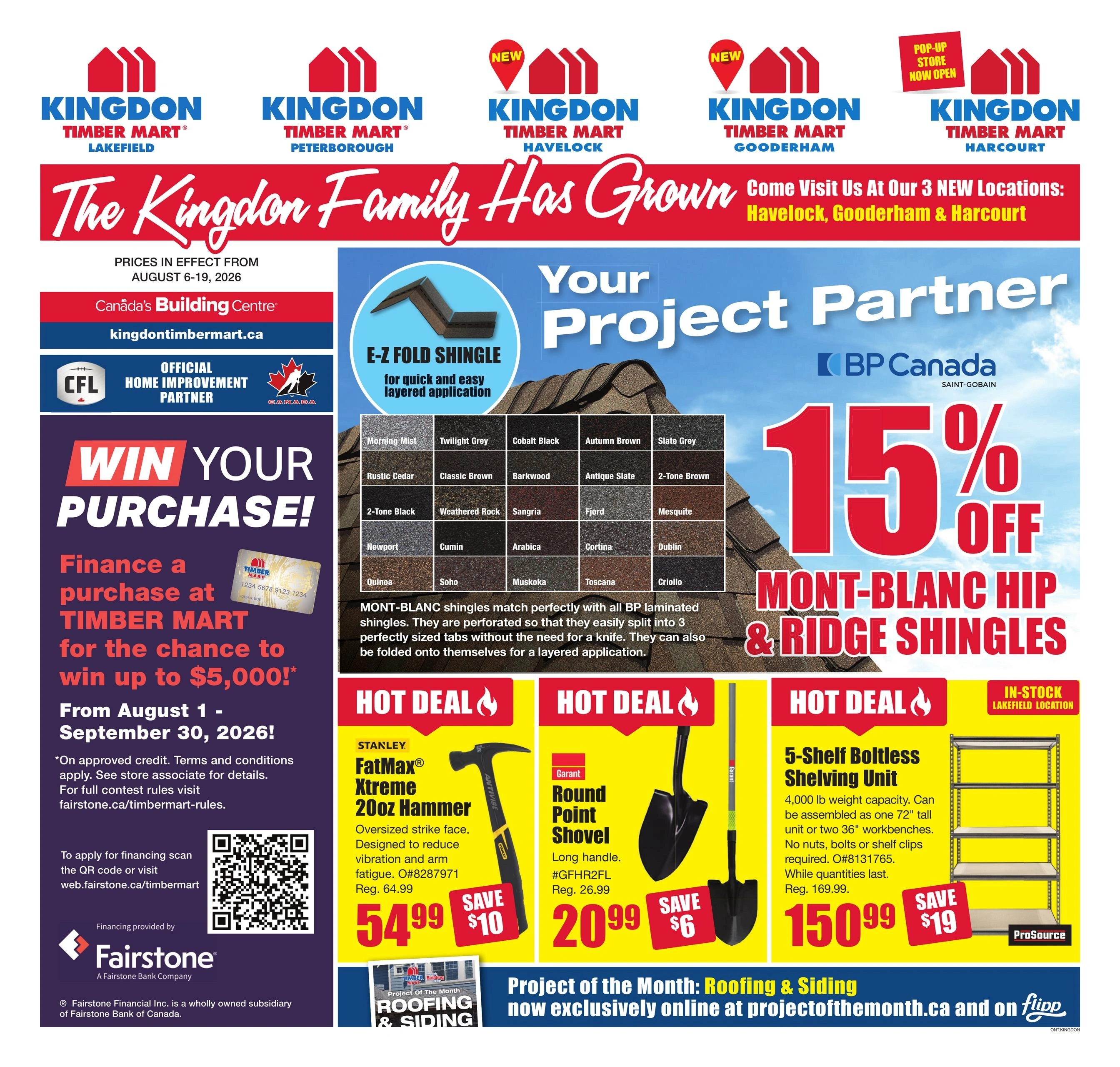Timber Mart flyer page 1