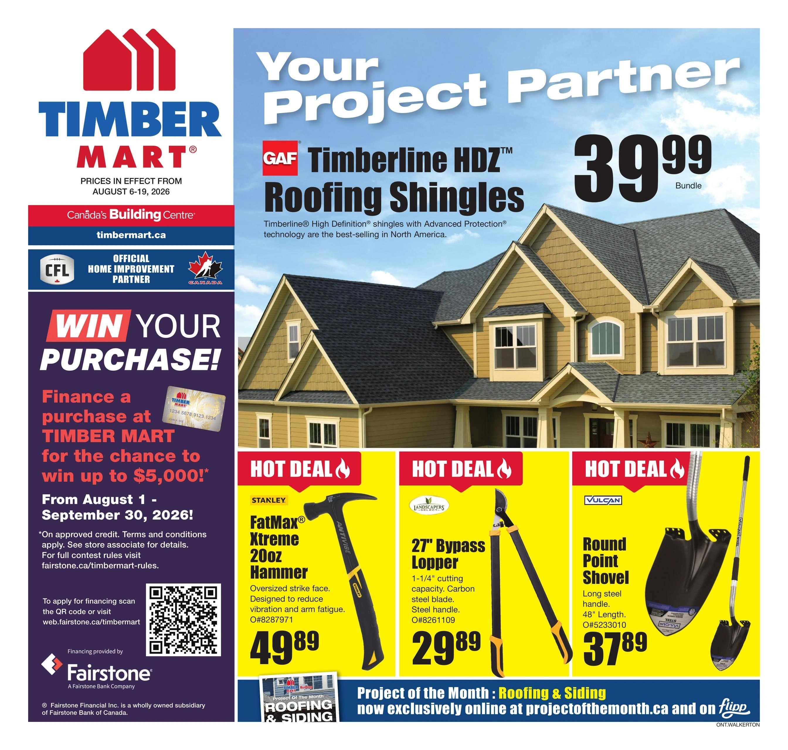 Timber Mart flyer page 1