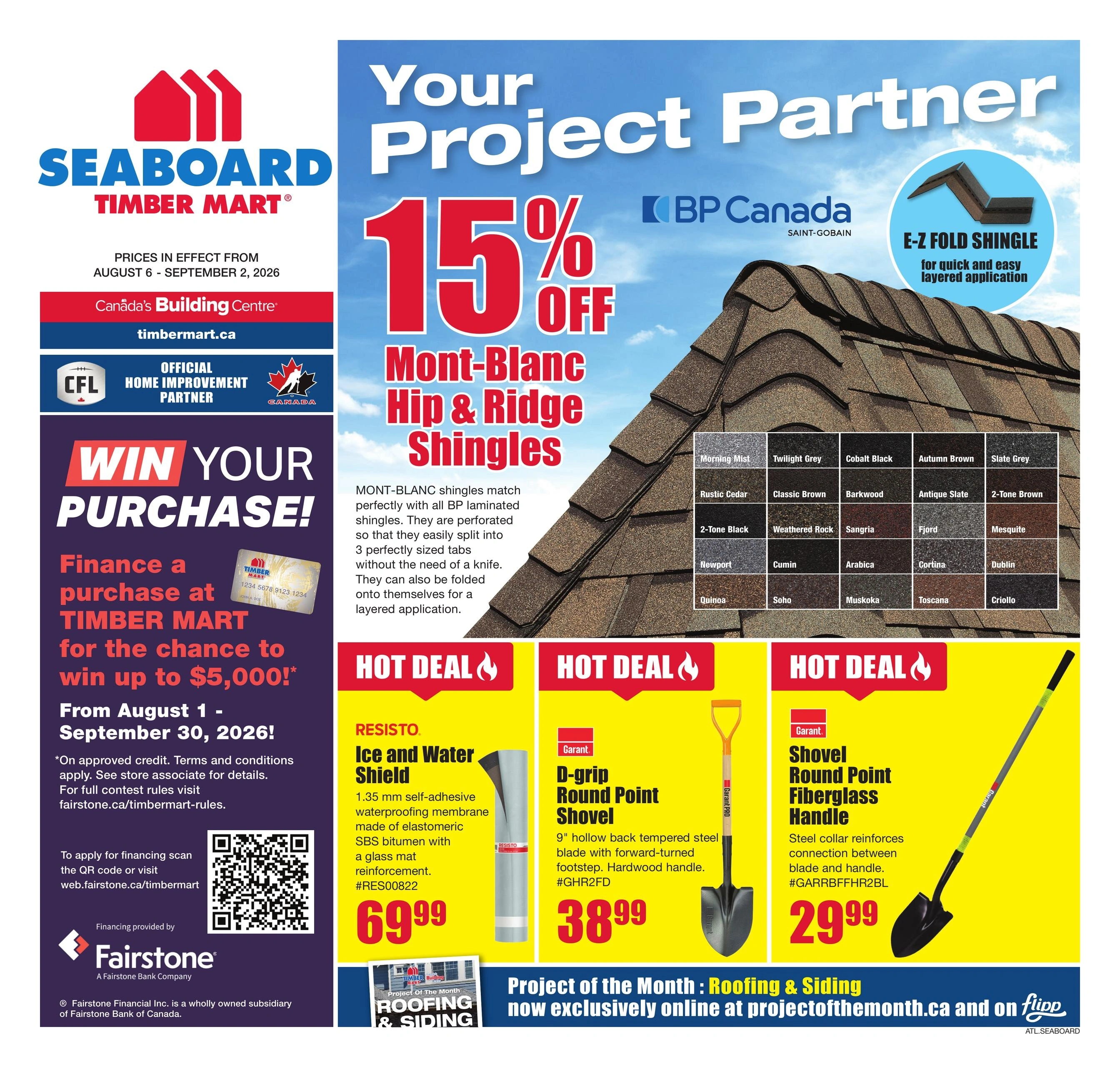 Timber Mart flyer page 1