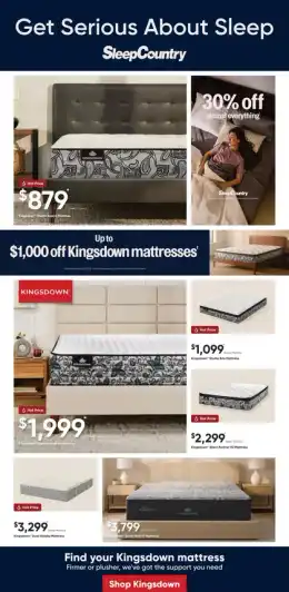 Sleep Country Canada eFlyer
