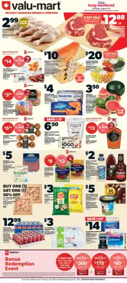 Valu-Mart Weekly Flyer - Valid Thursday, July 30 - Wednesday, August 05
