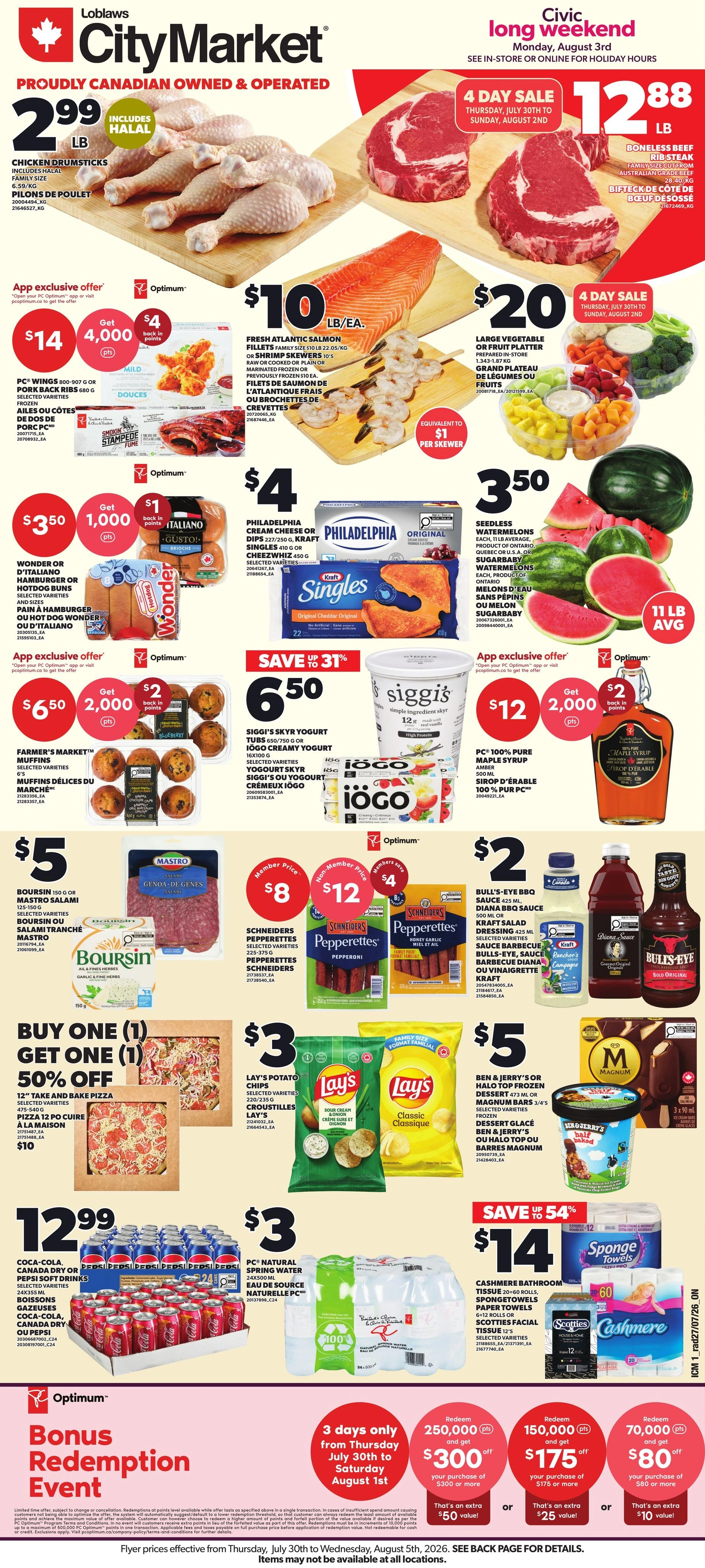 Independent City Market flyer page 1