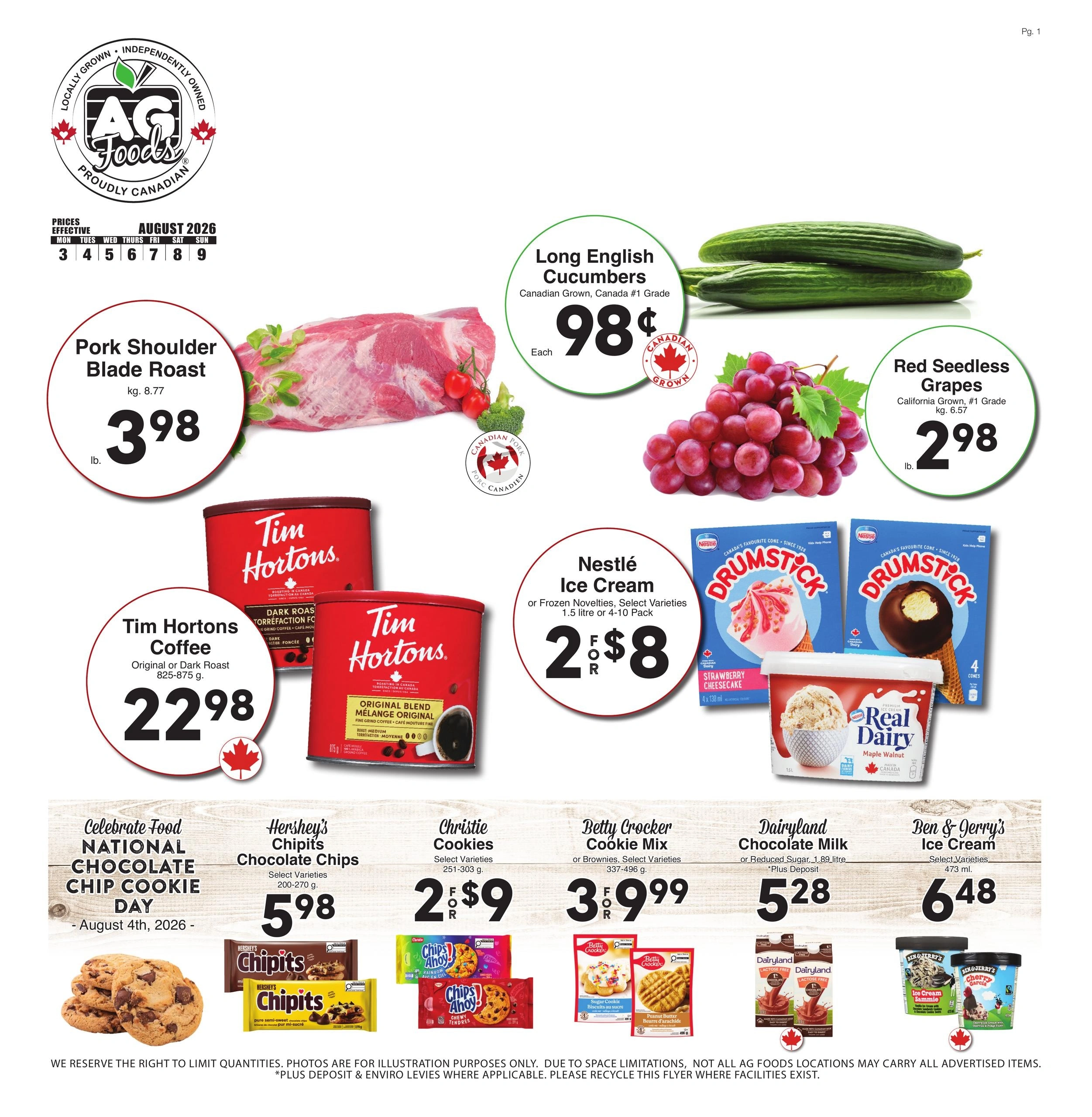 AG Foods flyer page 1